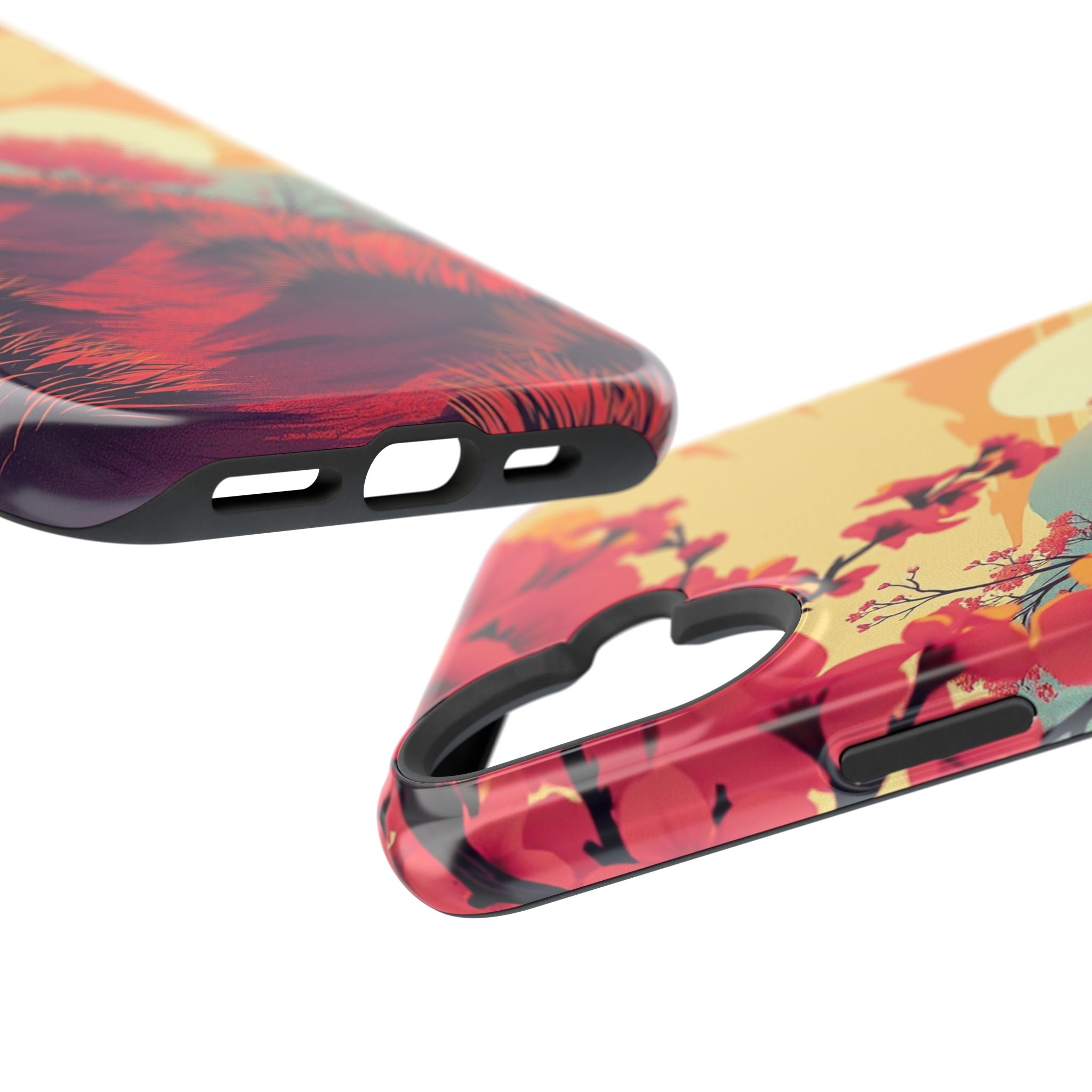 iPhone Sunset Amber And Peach Blossom Trail Soft iPhone 15 Finish · iPhone Case