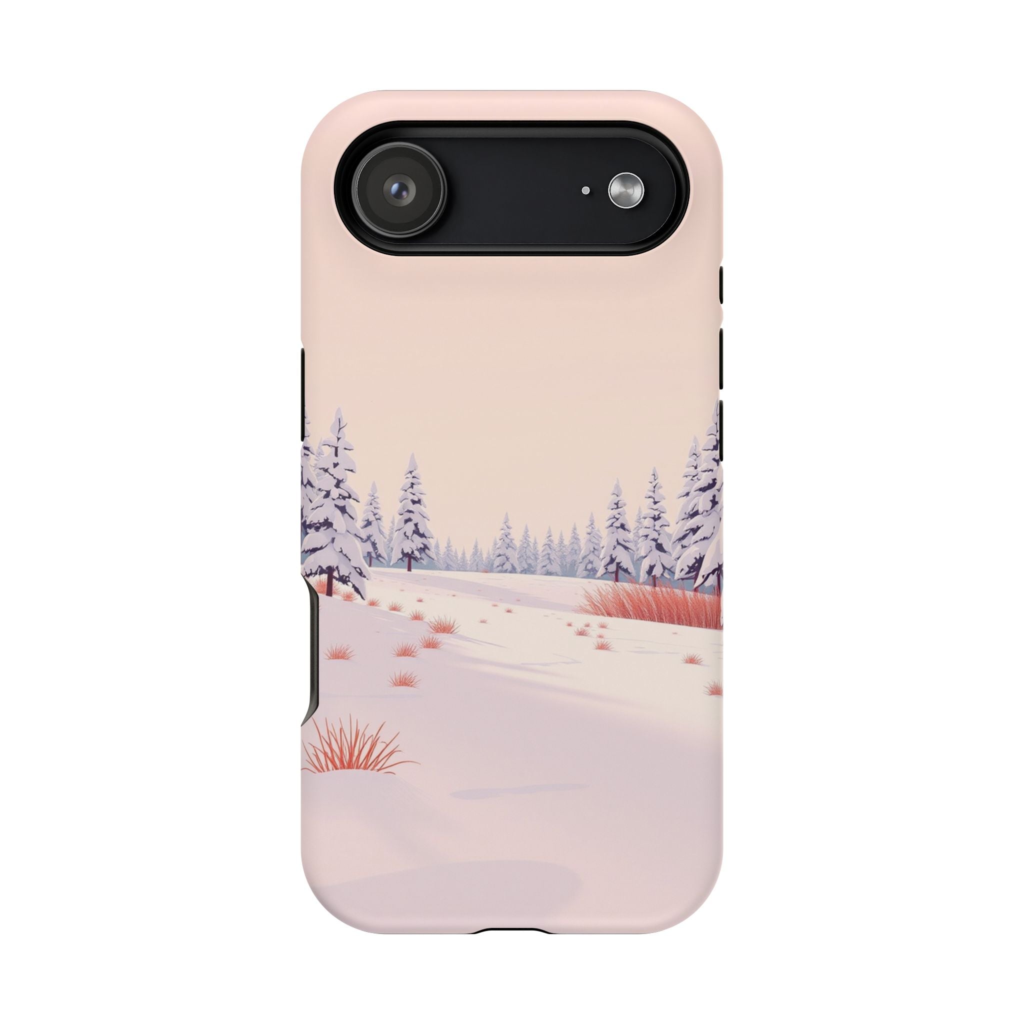 iPhone Snow Field Vintage Retro Poster Slim Everyday Designer Case · iPhone Case