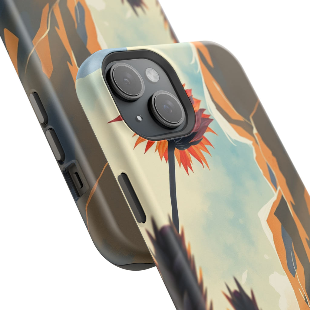 iPhone Bud Burst Vibrant Watercolor Artistic Everyday Cas Slim Snap Case · iPhon