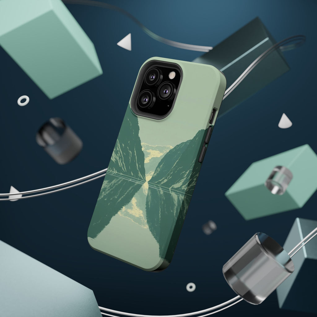 iPhone Fjord Reflection Enchanted Art Slim Everyday Designer Case · iPhone Case