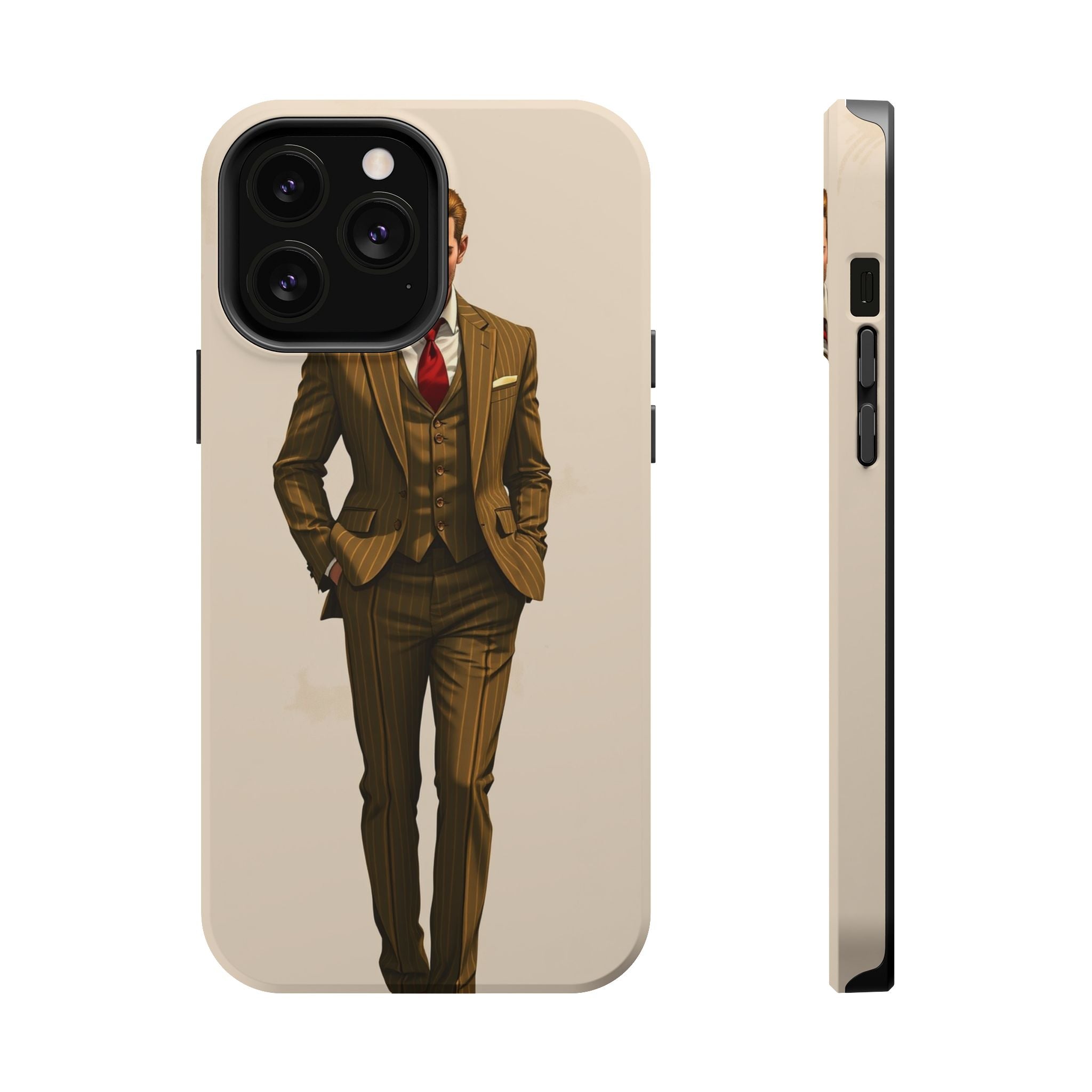 iPhone Pinstripe Suit Grunge Distressed Slim Everyday Designer Case · iPhone Cas