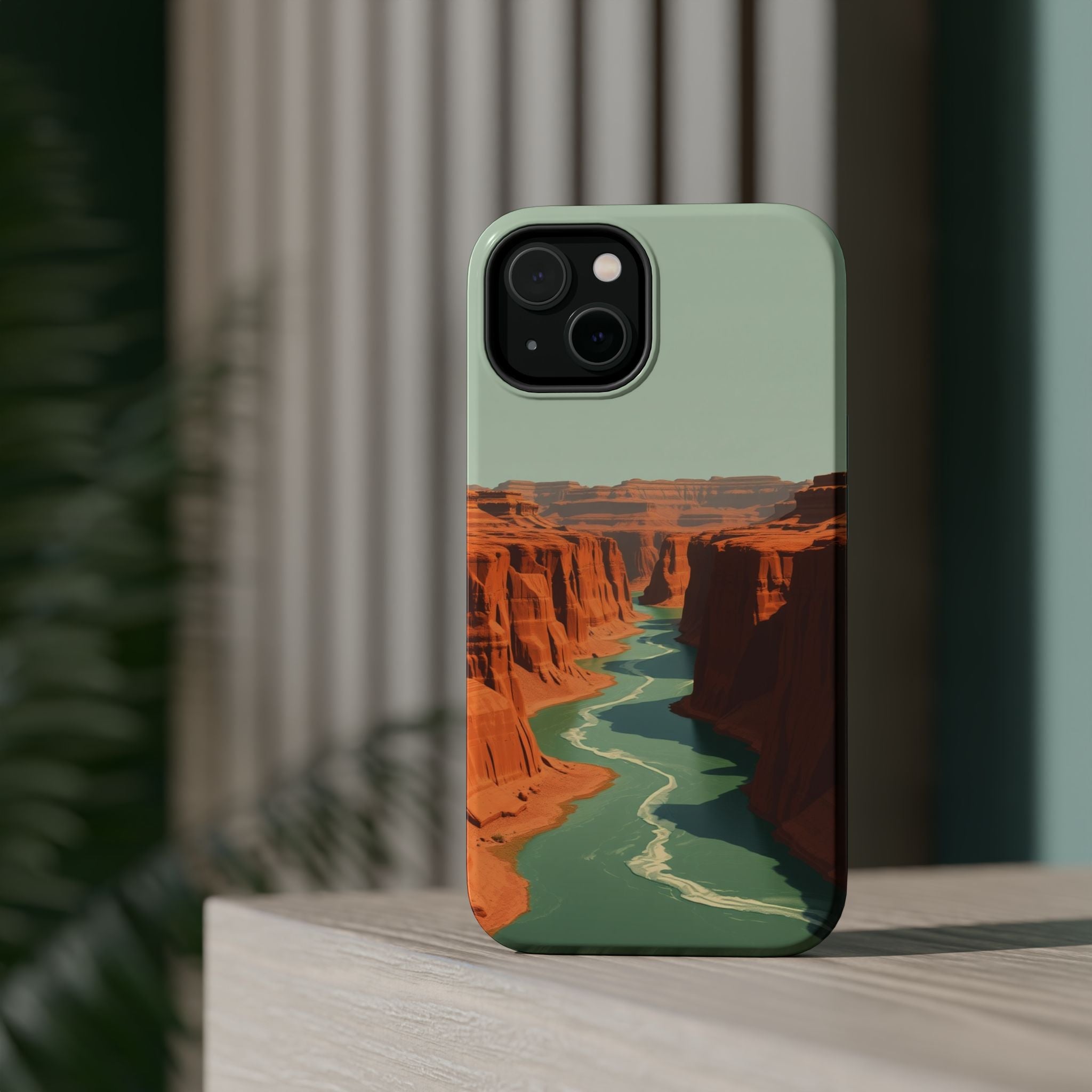 iPhone Burnt Orange And Sand River Canyon Slim iPhone Everyday Designer · iPhone