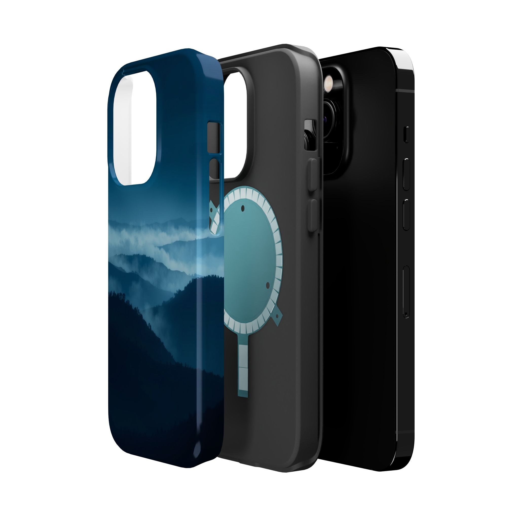 iPhone Earthy Fog Rolling Over Hills Design Slim iPhone Everyday · iPhone Case