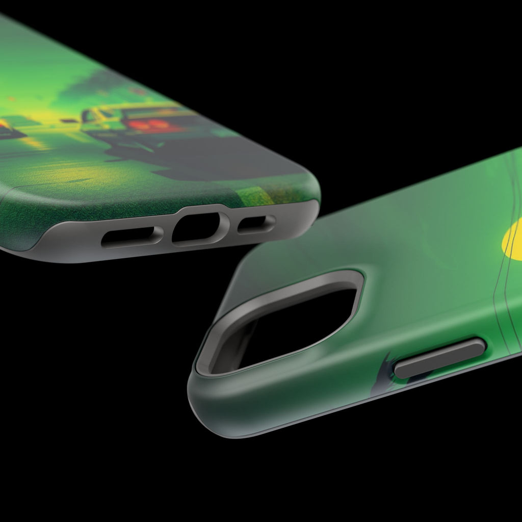 iPhone Dreamy Sunset Drive 80s Design Slim Everyday Designer Case · iPhone Case