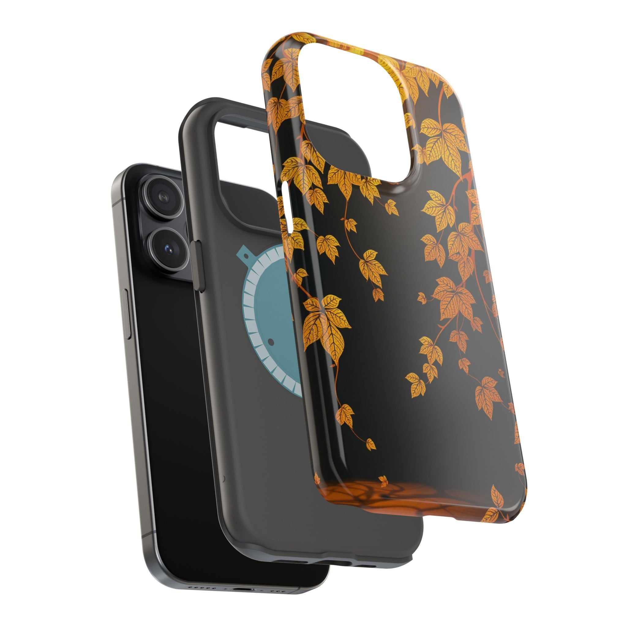 iPhone Mustard And Rust Art Nouveau Vine Slim Everyday iPhone 14 · iPhone Case