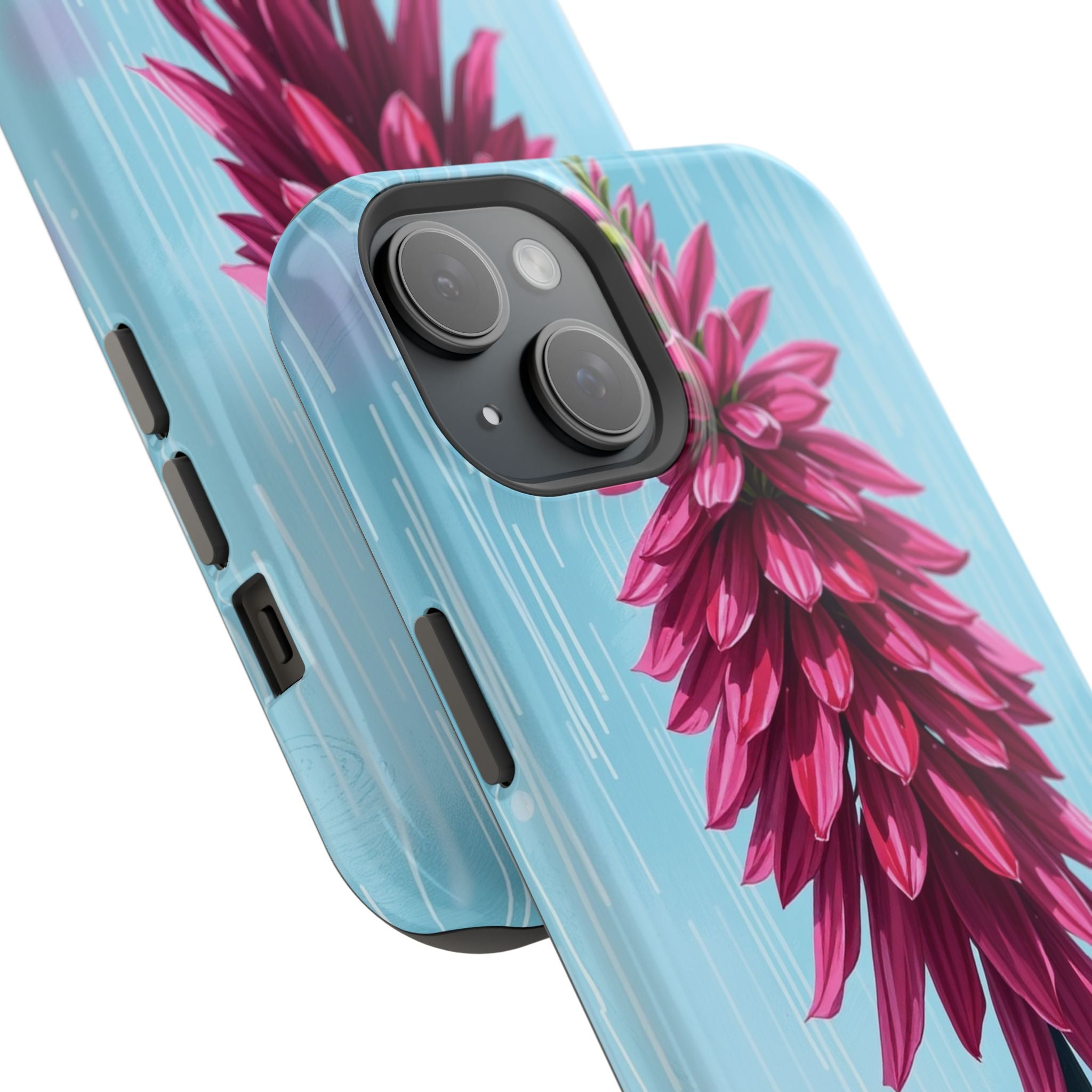 iPhone Cyan And Magenta Spring Shower Bloom Slim iPhone Everyday · iPhone Case