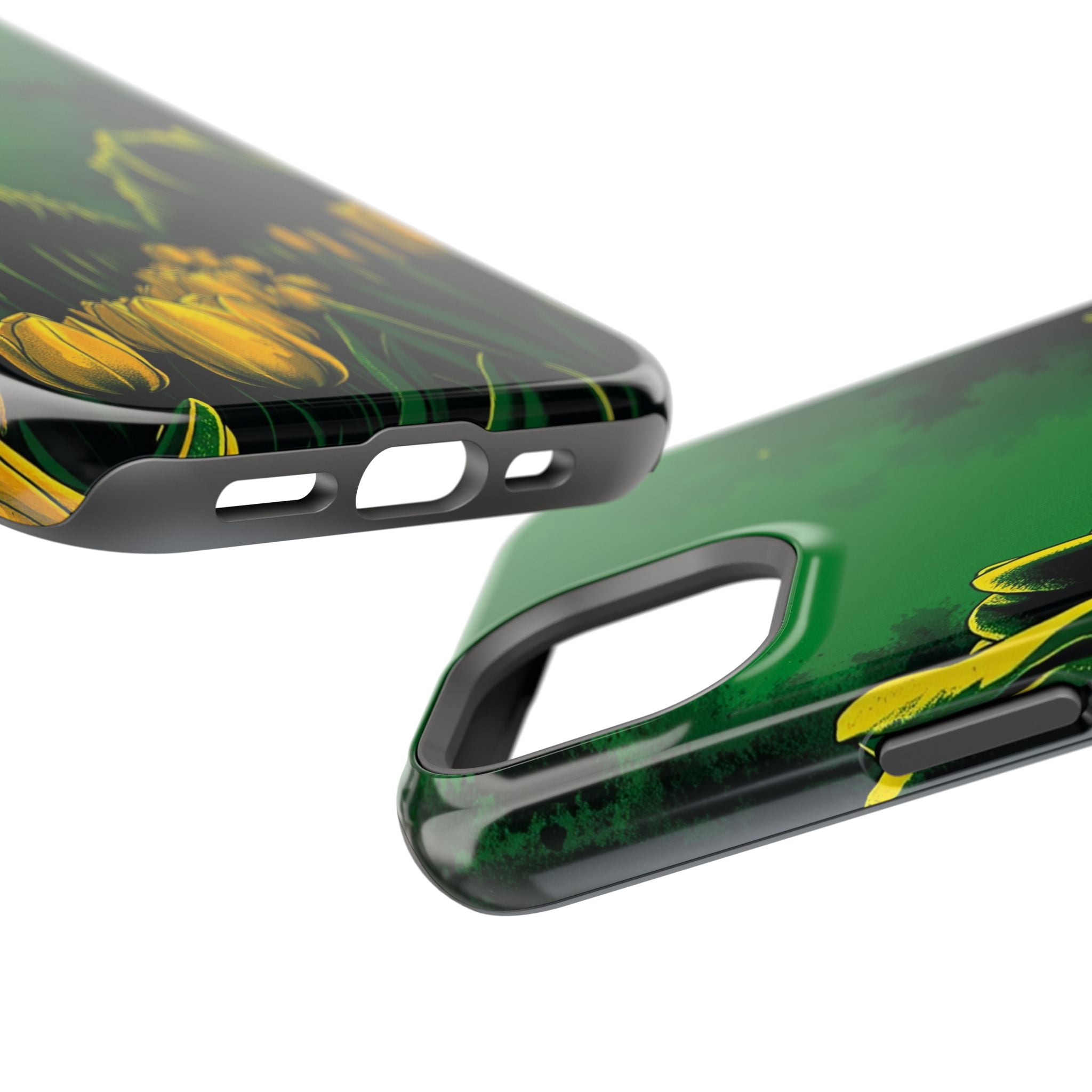 iPhone Tulip Row Emerald Green And Gold Slim Snap Case · iPhone Case