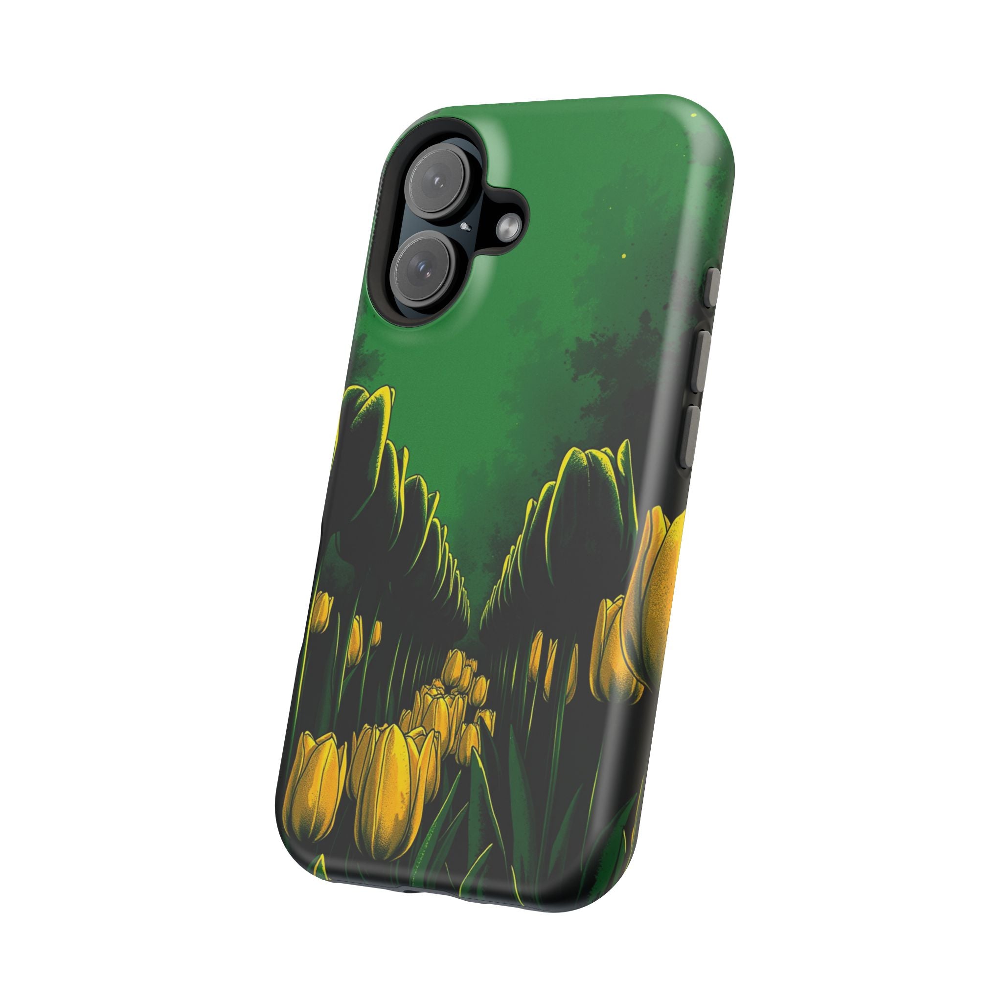 iPhone Tulip Row Emerald Green And Gold Slim Snap Case · iPhone Case