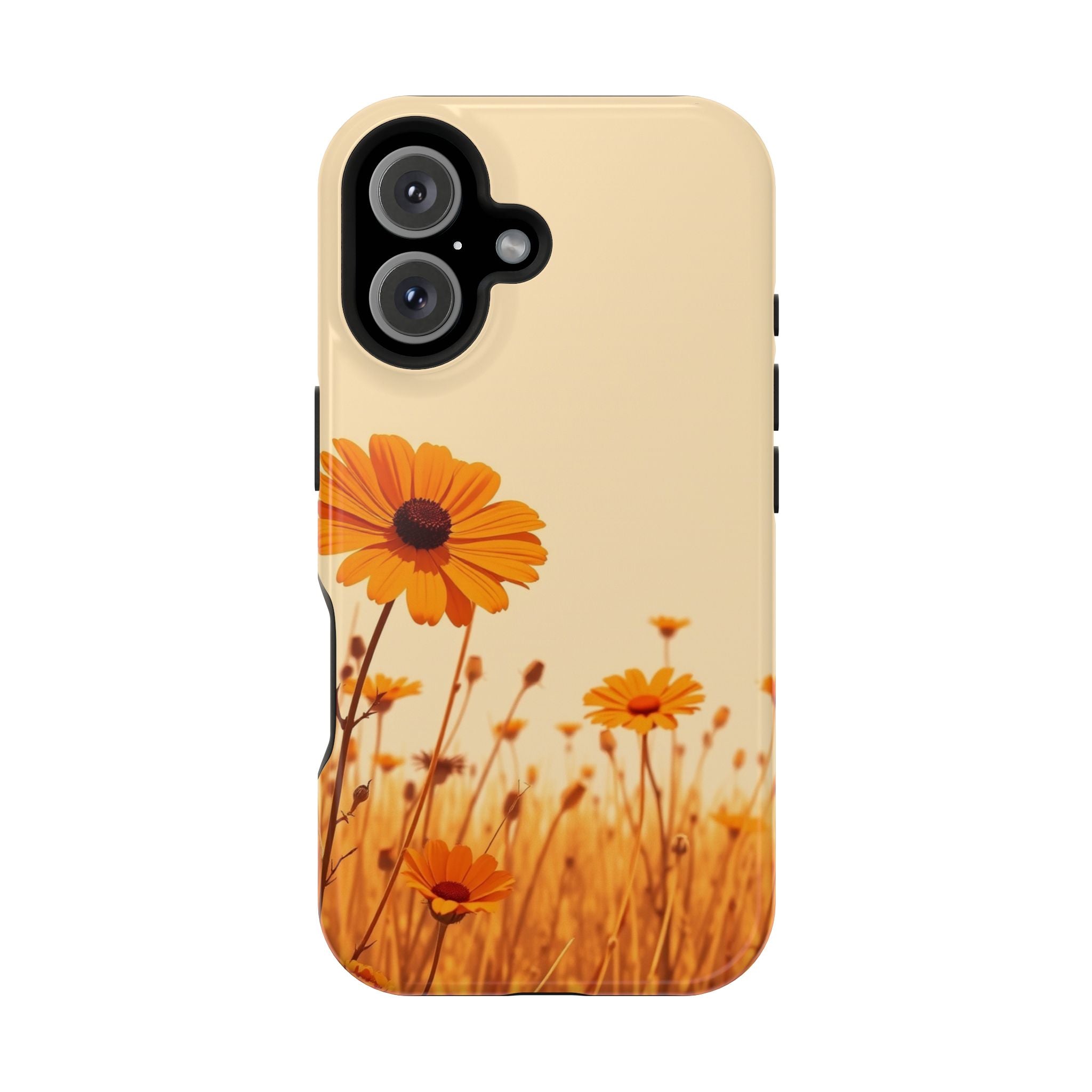 iPhone Wildflower Field Minimalist Line Art Slim Everyday Designer Case · iPhone