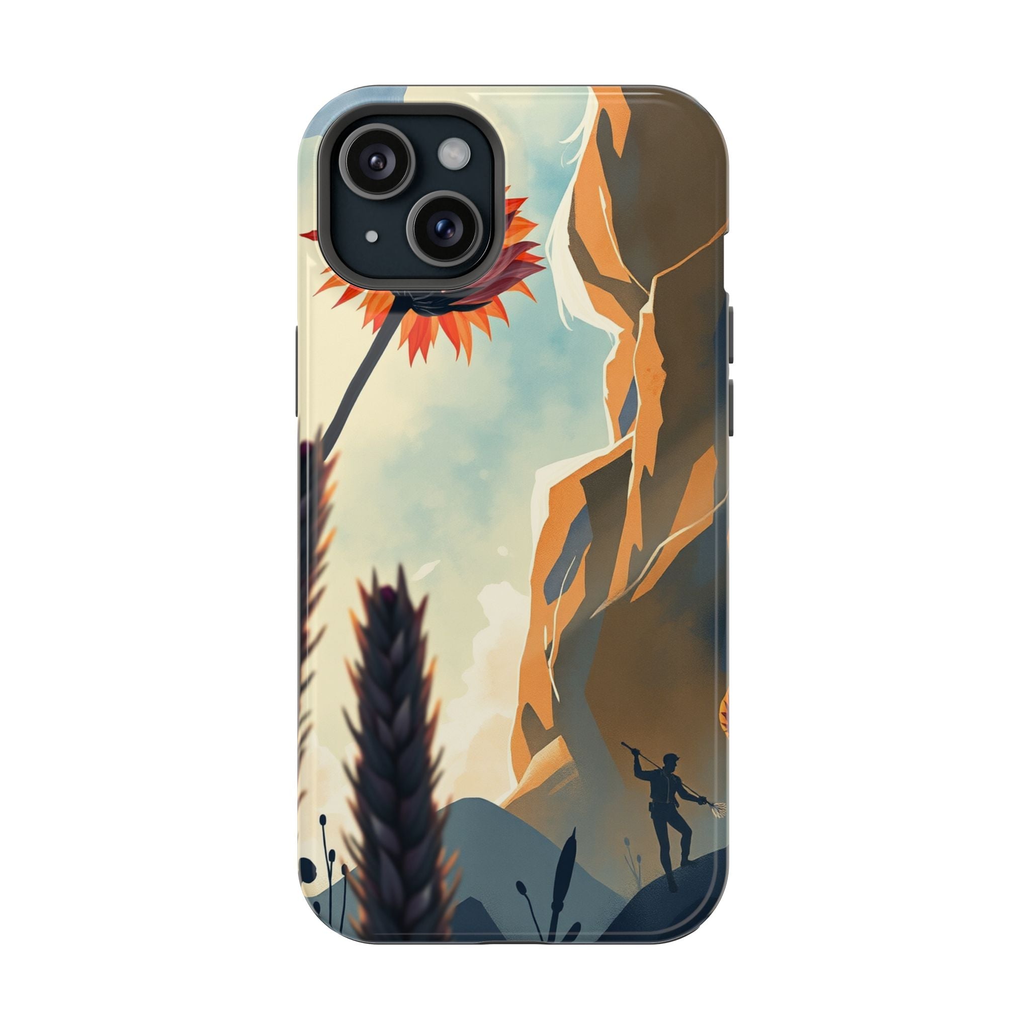 iPhone Bud Burst Vibrant Watercolor Artistic Everyday Cas Slim Snap Case · iPhon