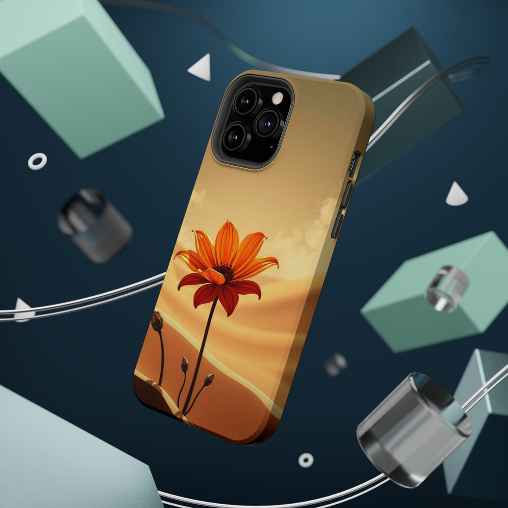 iPhone Neon Floral Dark Gothic Ink Bold Modern Everyday Snap Case · iPhone Case