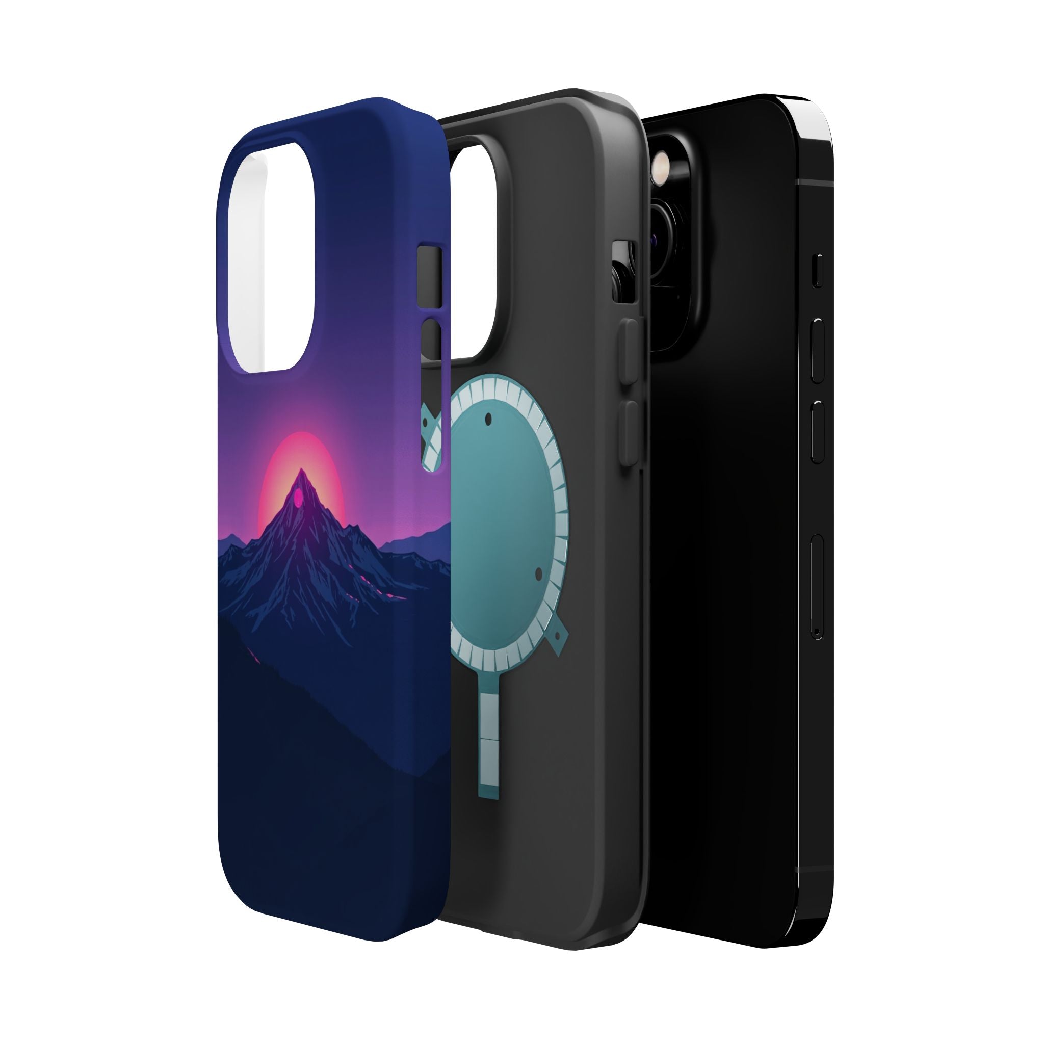 iPhone Mountain at Sunrise Electric Art Slim Everyday iPhone 15 · iPhone Case