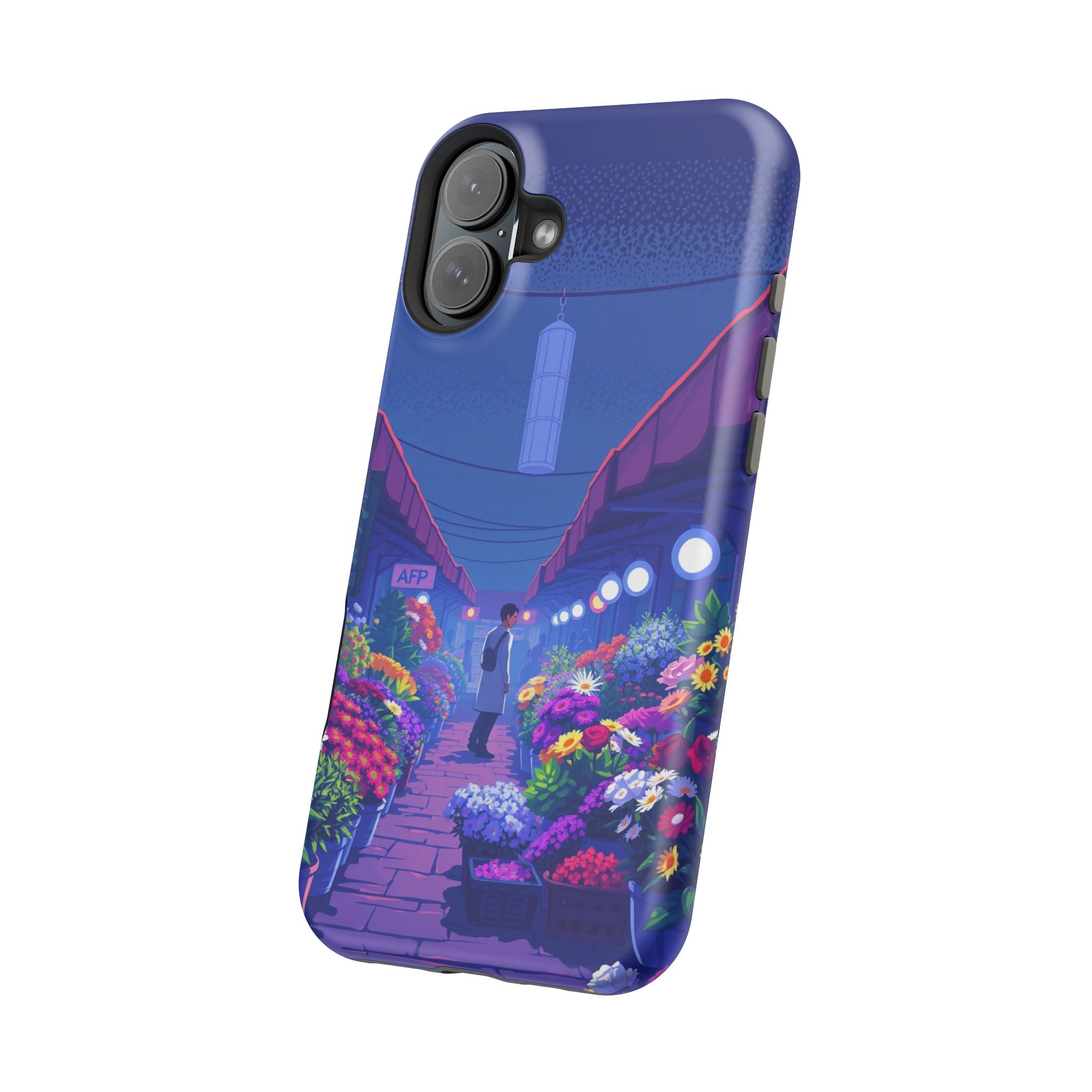 iPhone Flower Market Electric Art Bold Modern Everyday Snap Case · iPhone Case
