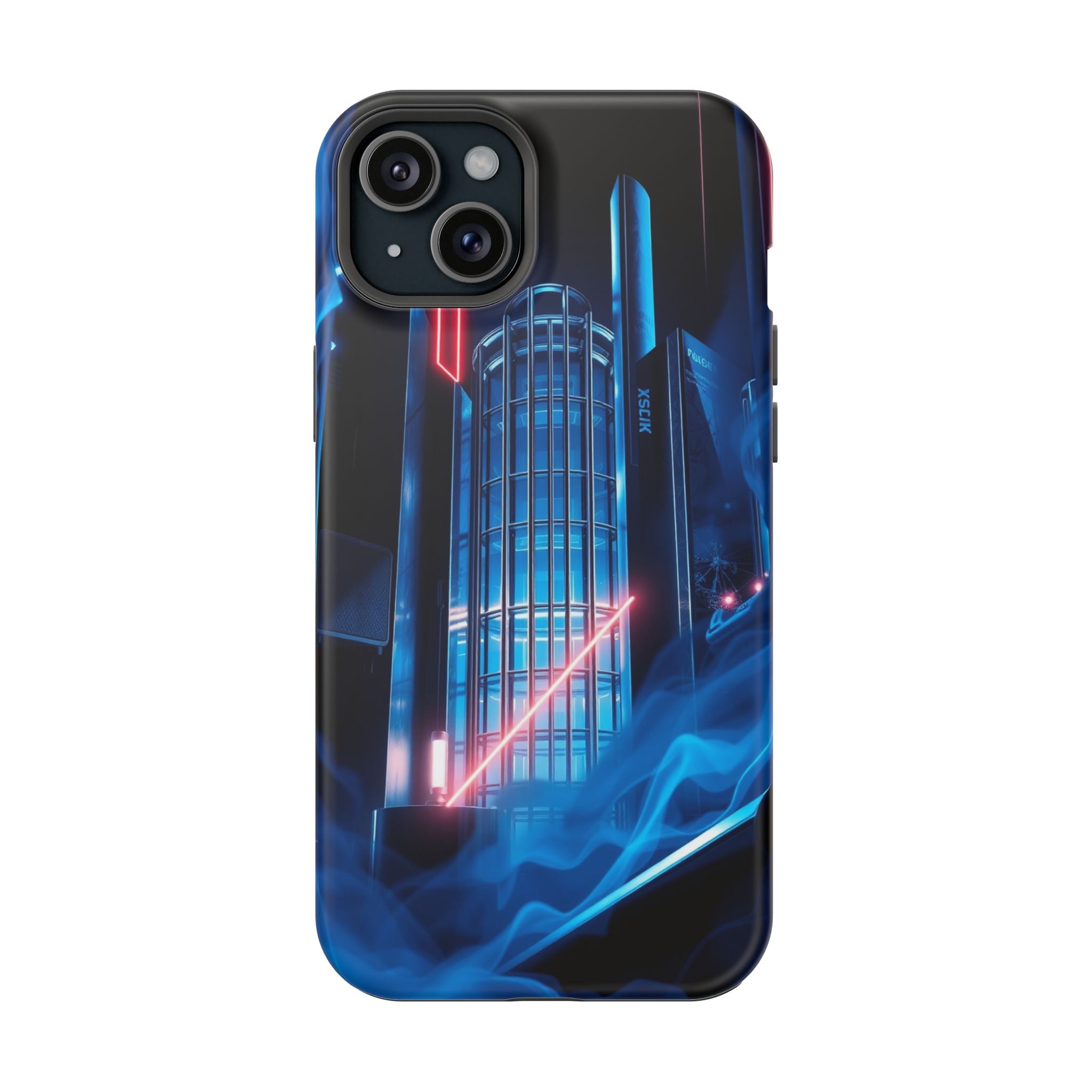 iPhone Midnight Blue And Silver Bauhaus Composition Slim Snap Case · iPhone Case