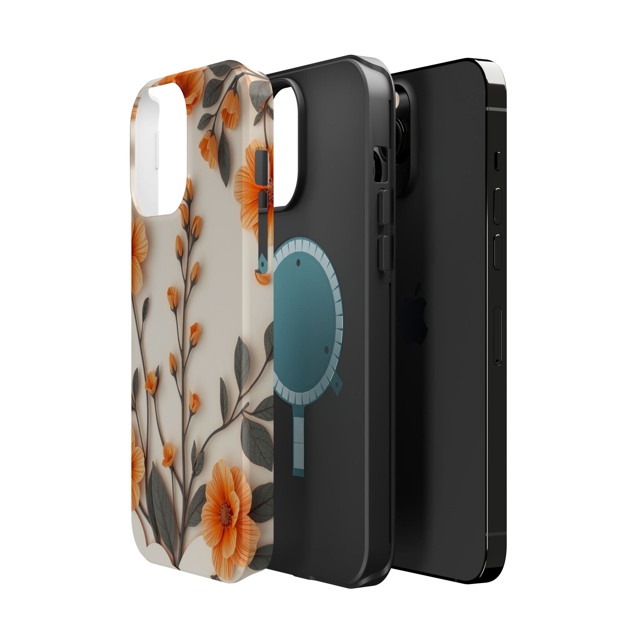 iPhone Vintage Botanical Print Paper Cut Art Slim iPhone Everyday · iPhone Case