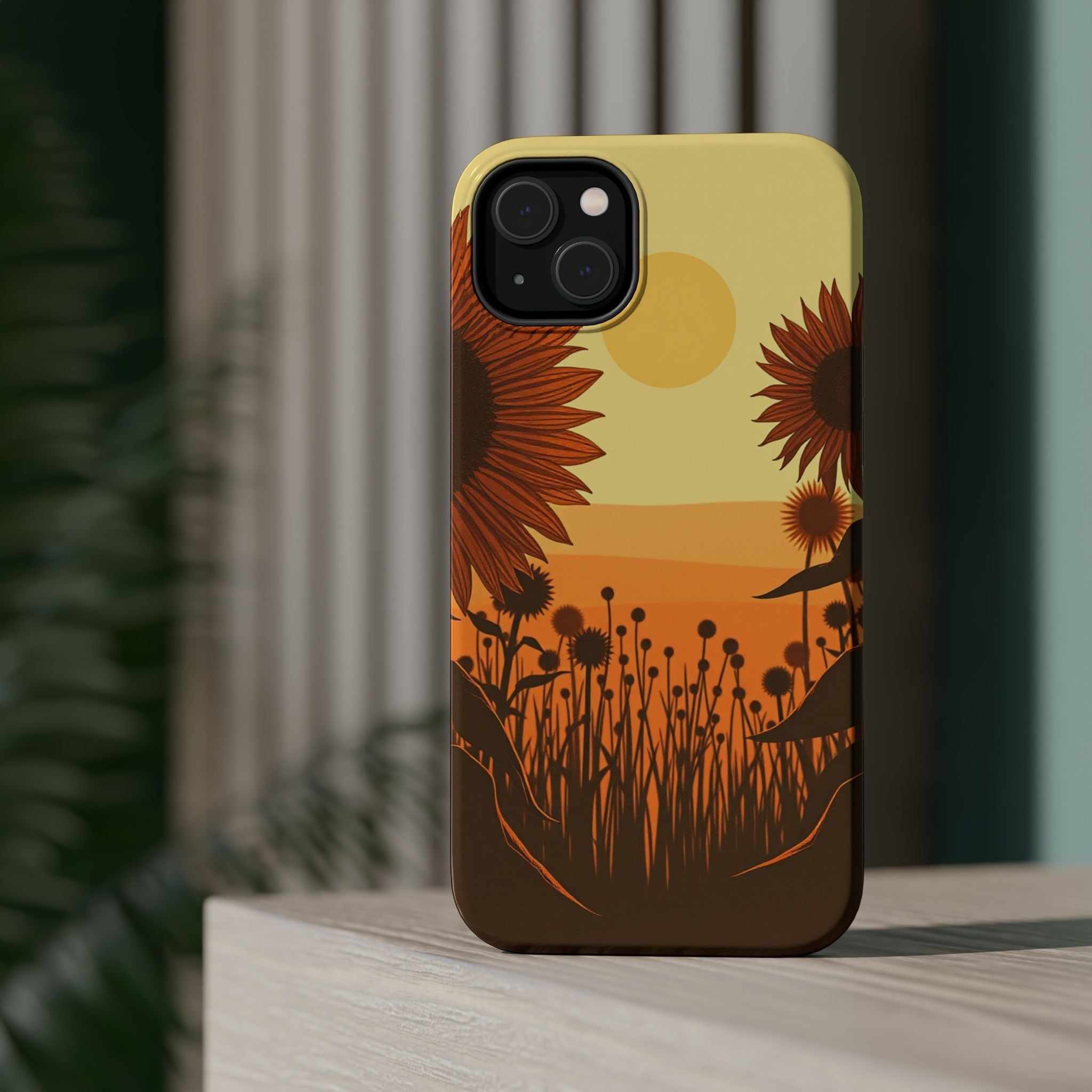 iPhone Serene Sunflower Prairie Design Slim Everyday Designer Case · iPhone Case
