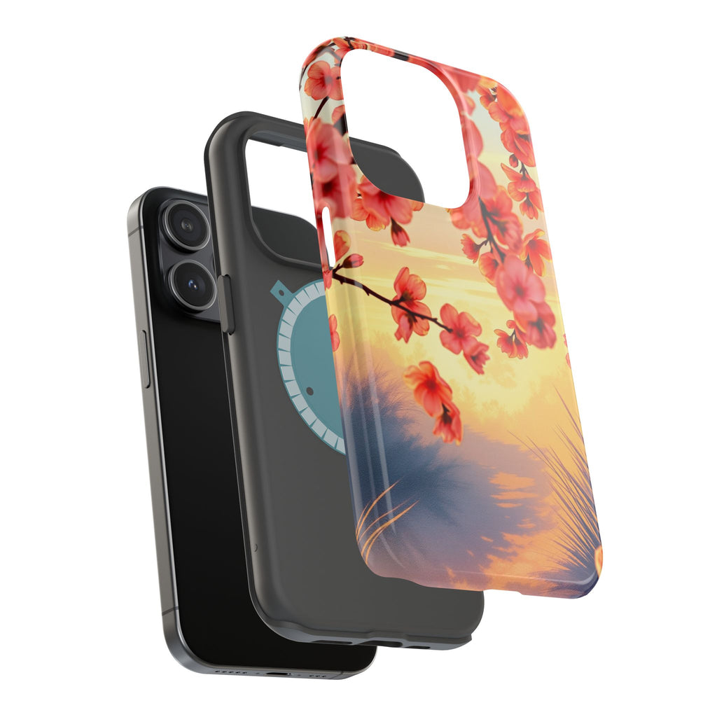 iPhone Sunset Amber And Peach Blossom Trail Slim Snap Cas Carry Case · iPhone Ca