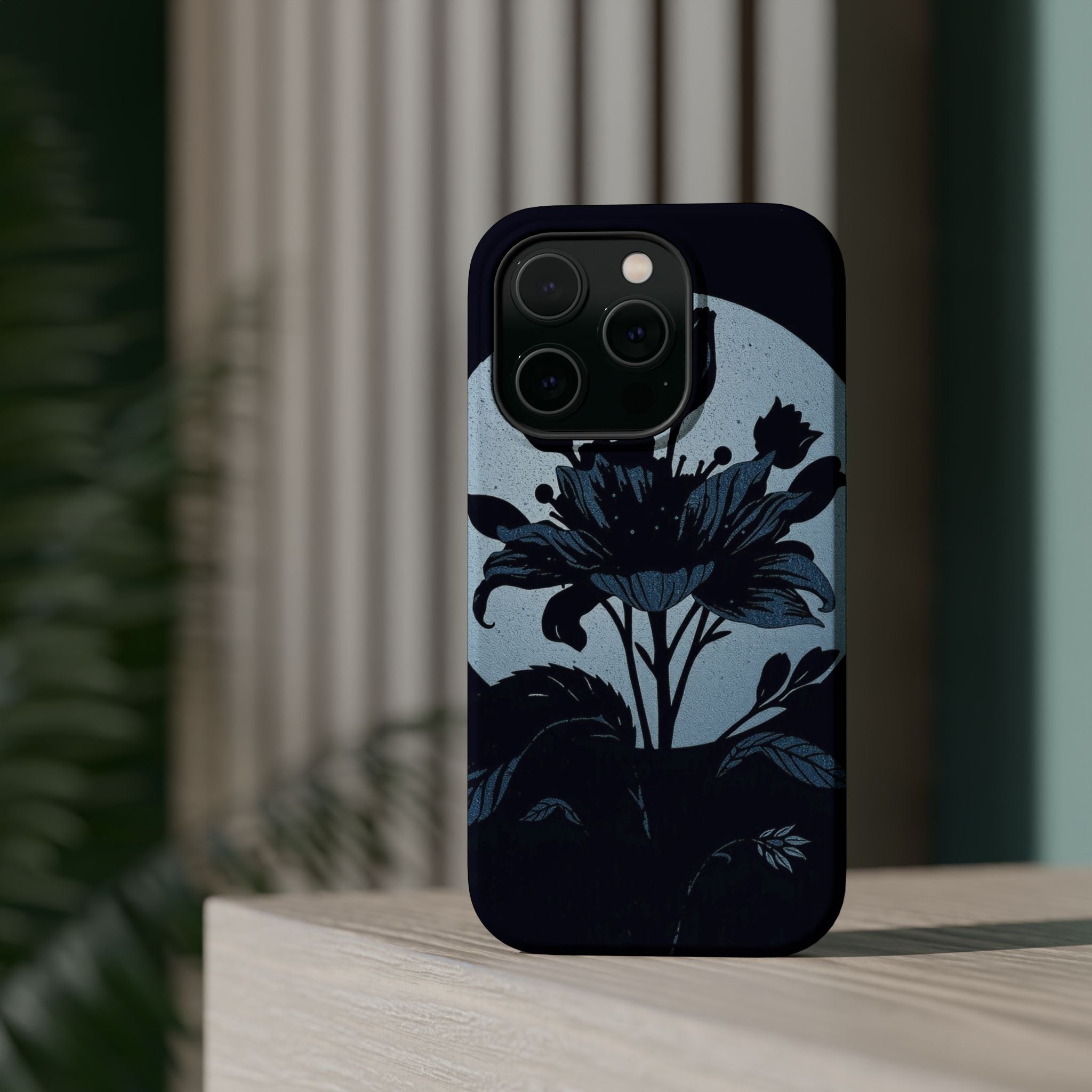 iPhone Radiant Floral Silhouette Design Slim Everyday Designer Case · iPhone Cas