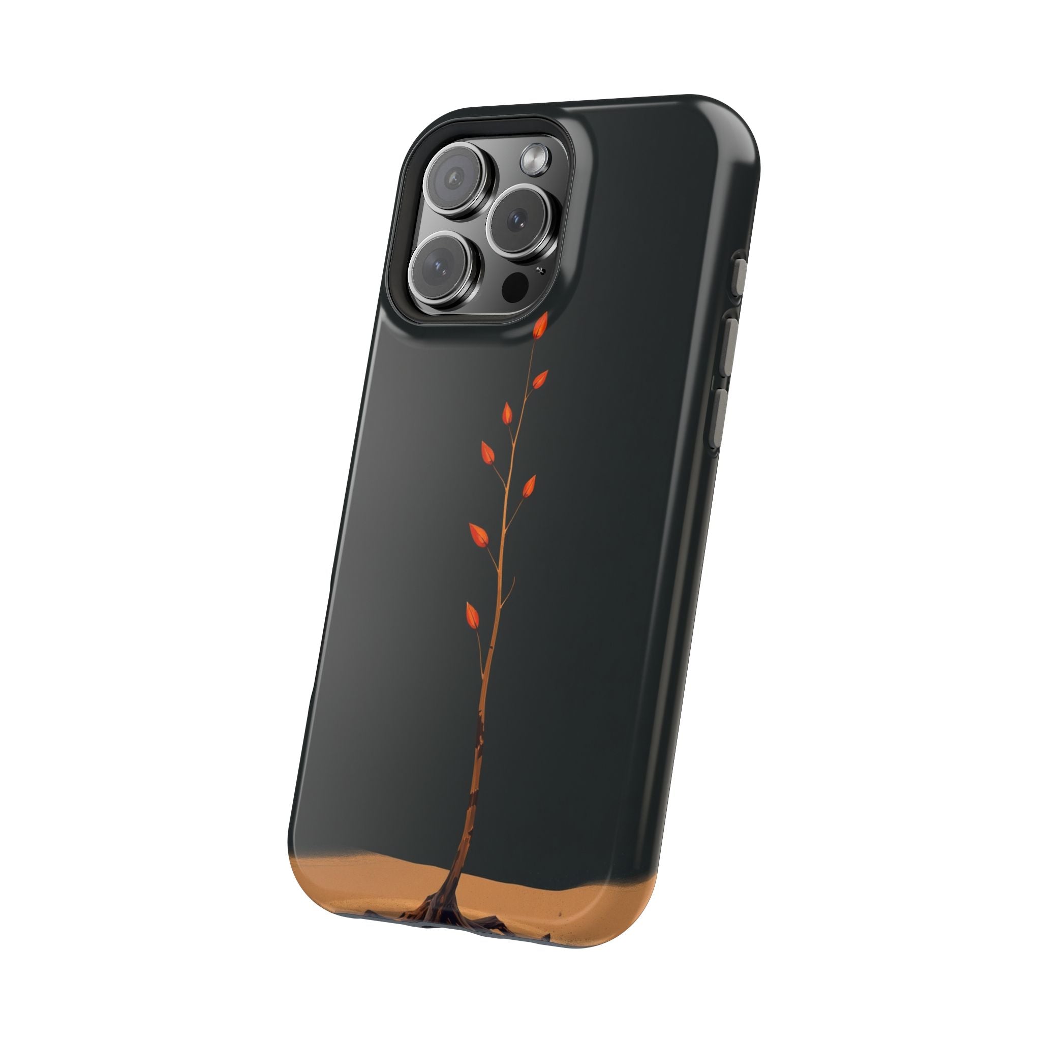 iPhone Burnt Orange And Sand Minimalist Stem Slim iPhone Everyday · iPhone Case