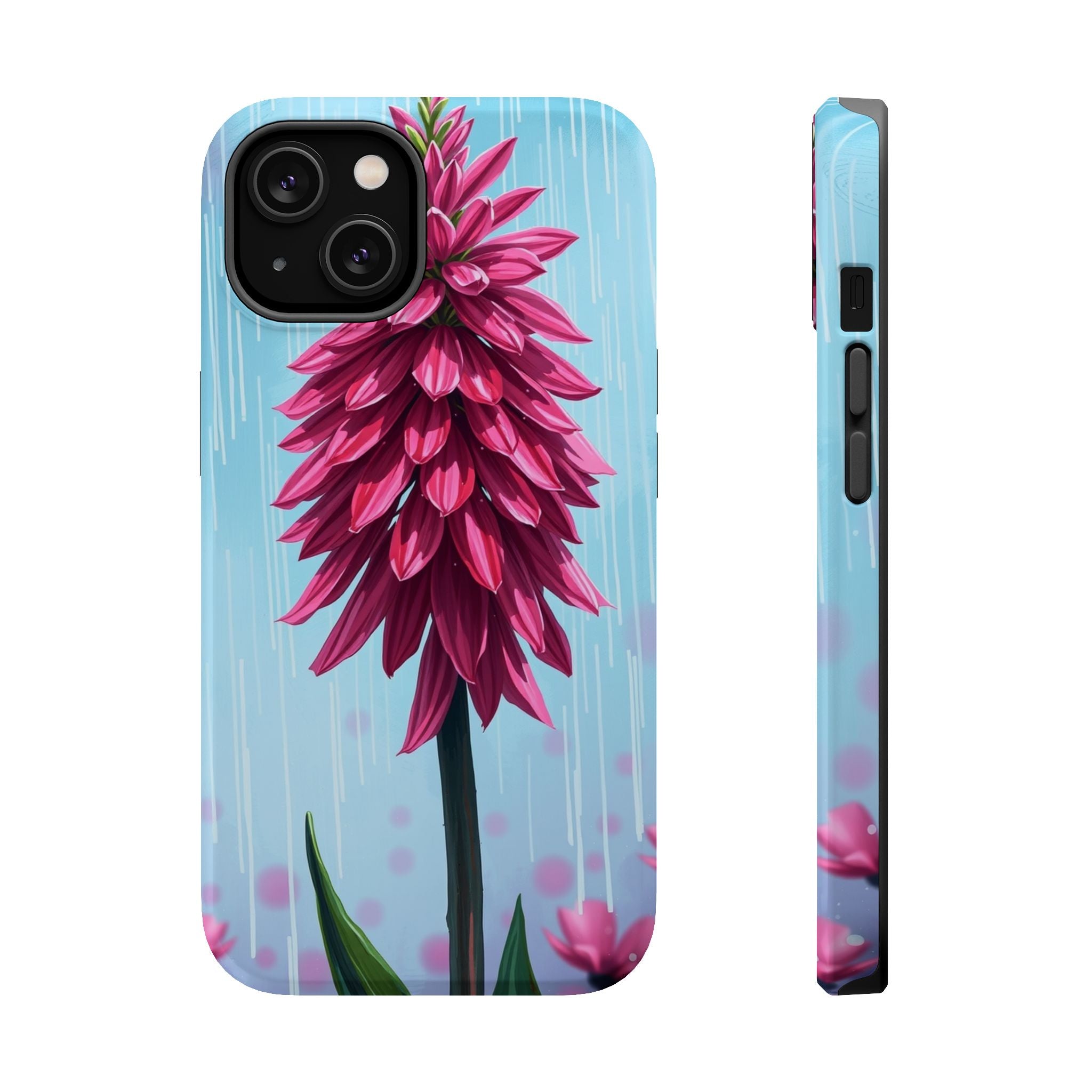 iPhone Cyan And Magenta Spring Shower Bloom Slim iPhone Everyday · iPhone Case