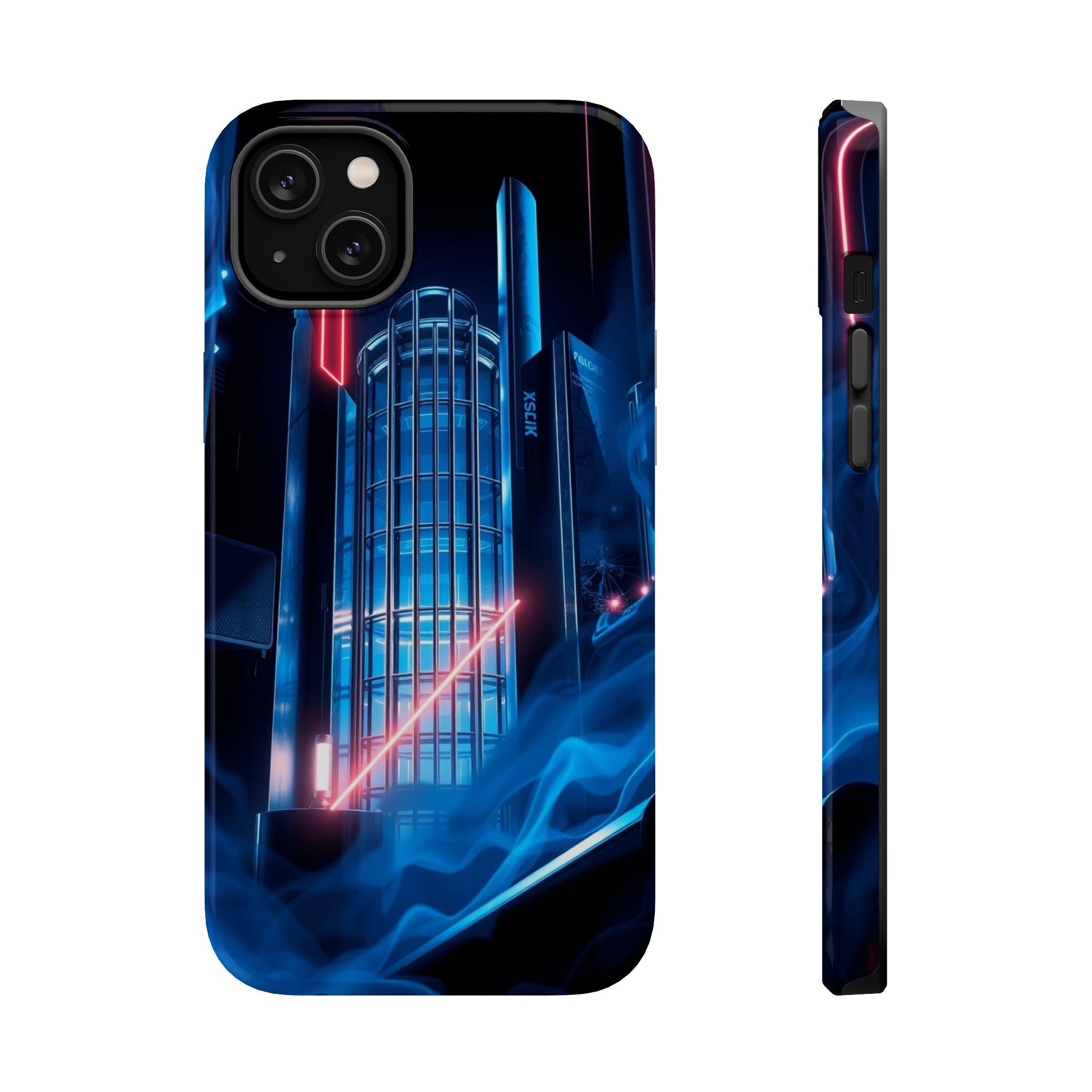 iPhone Midnight Blue And Silver Bauhaus Composition Slim Snap Case · iPhone Case