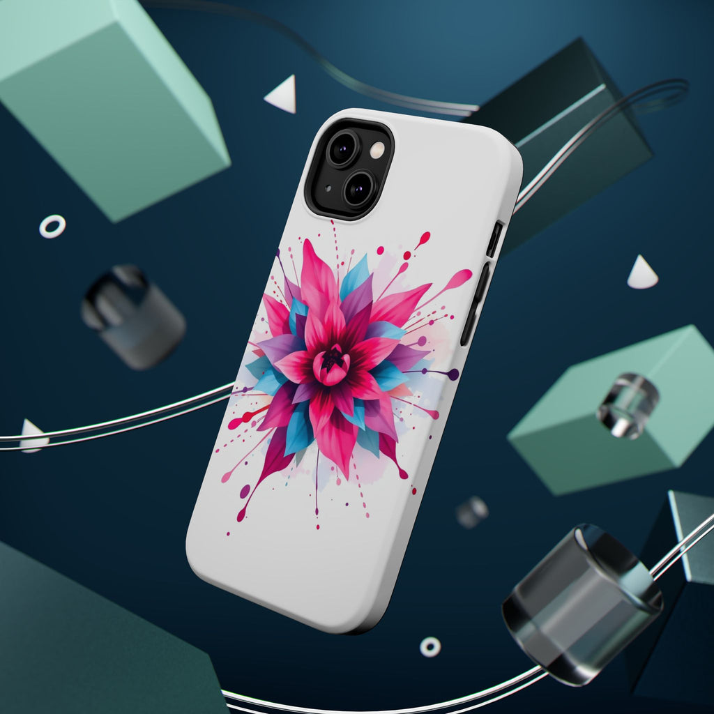 iPhone Floral Watercolor Splash Electric Art Slim iPhone Everyday · iPhone Case