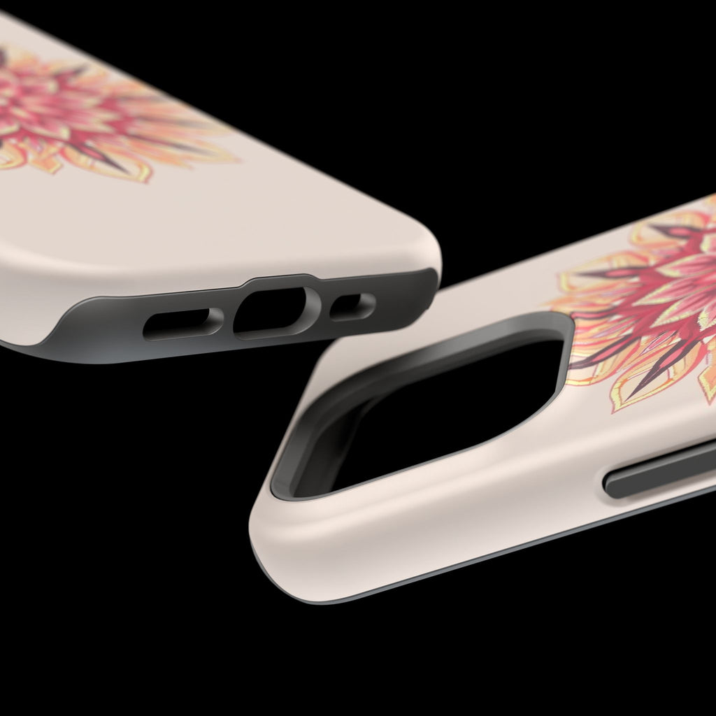 iPhone Floral Mandala Pixel Art -Bit Slim Everyday Designer Case · iPhone Case