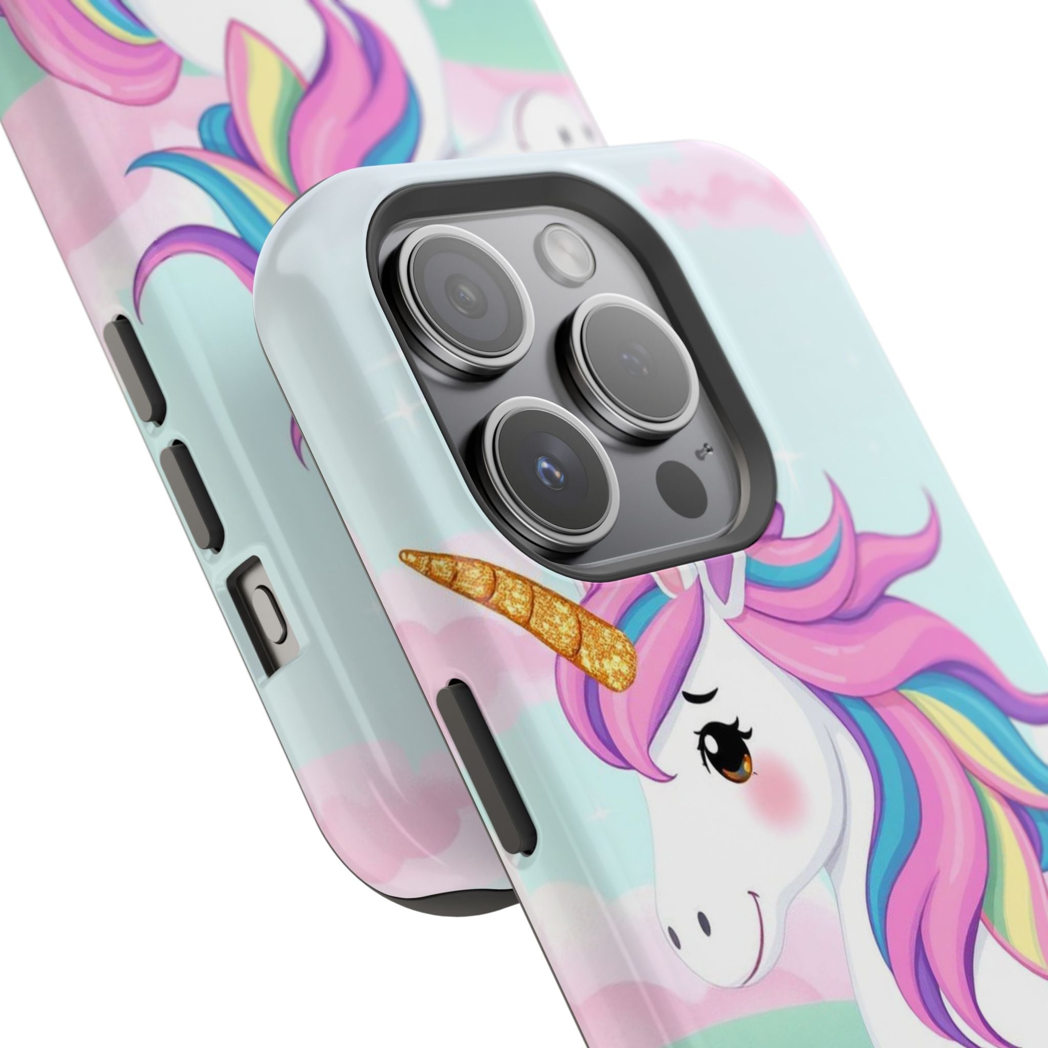 iPhone Rainbow Unicorn Kids Fun Soft iPhone Phone Case Gift Finish · iPhone Case