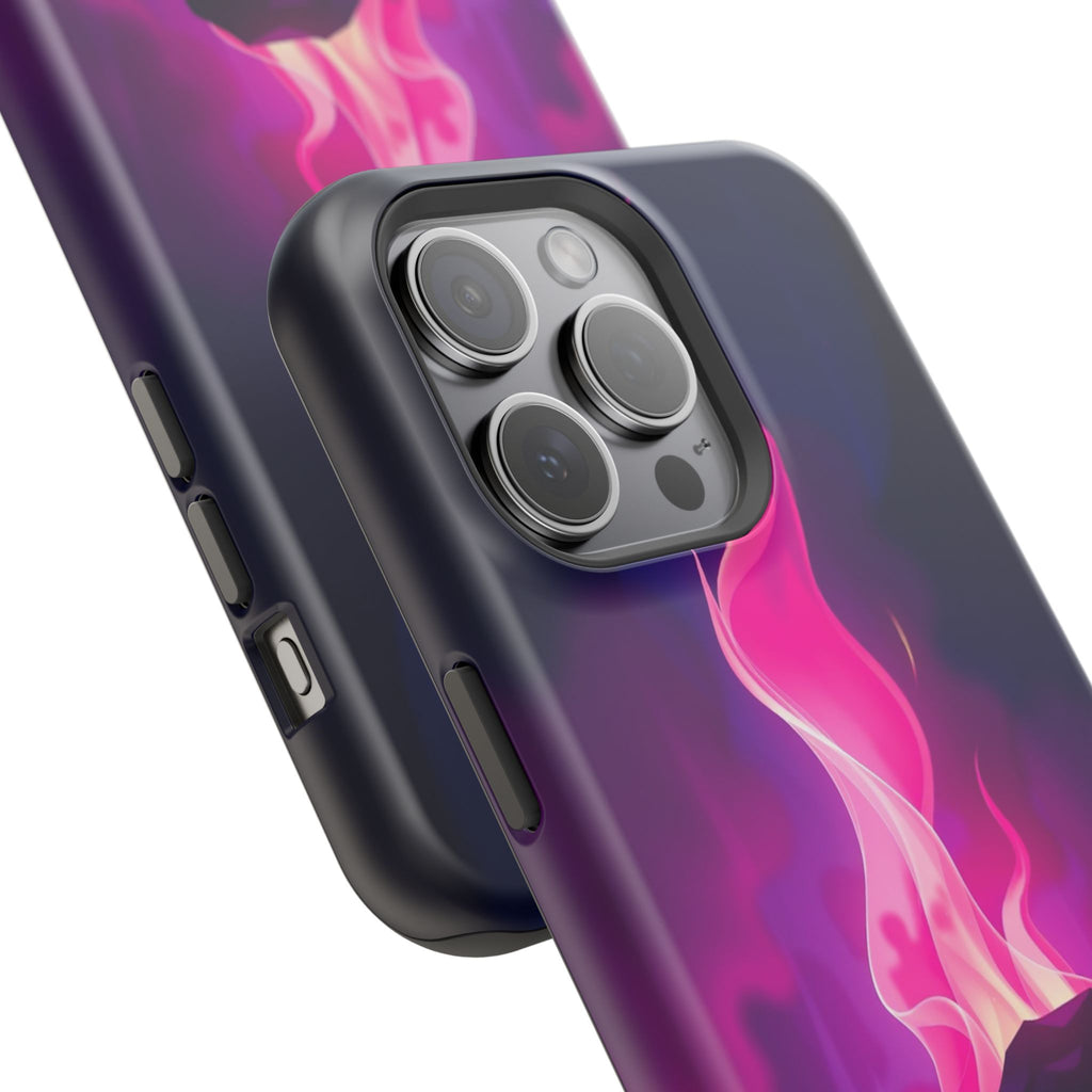 iPhone Cyan And Magenta Wildfire Glow Slim Everyday Designer Case · iPhone Case