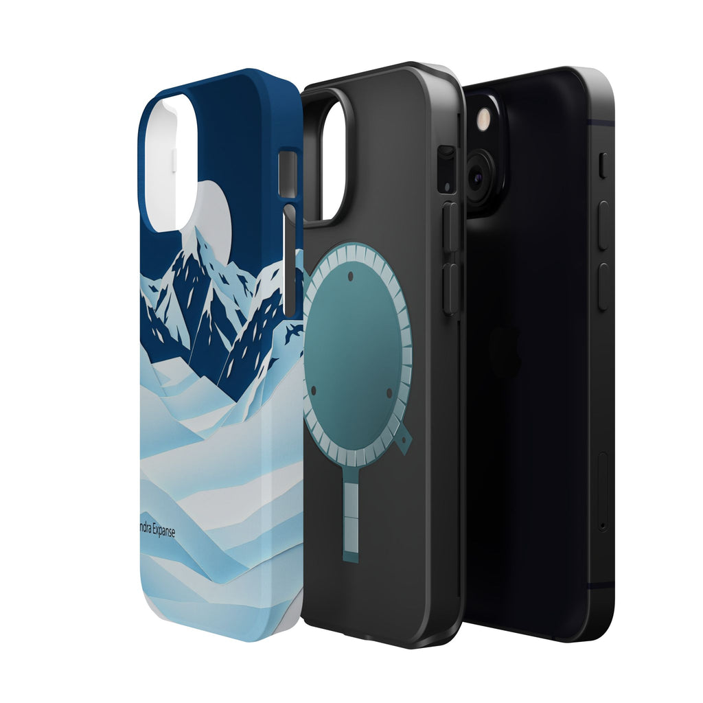 iPhone Midnight Blue And Silver Tundra Expanse Clean iPhone 12 Minimal · iPhone