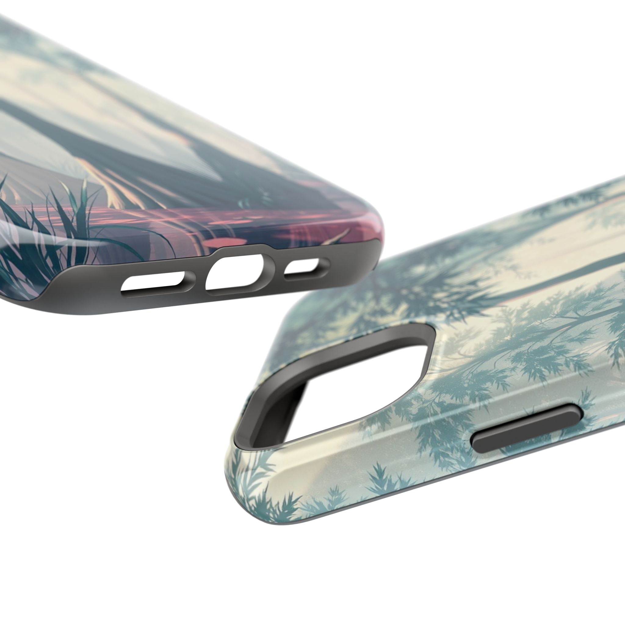 iPhone Mint And Blush Cypress Swamp Slim Everyday Designer Case · iPhone Case