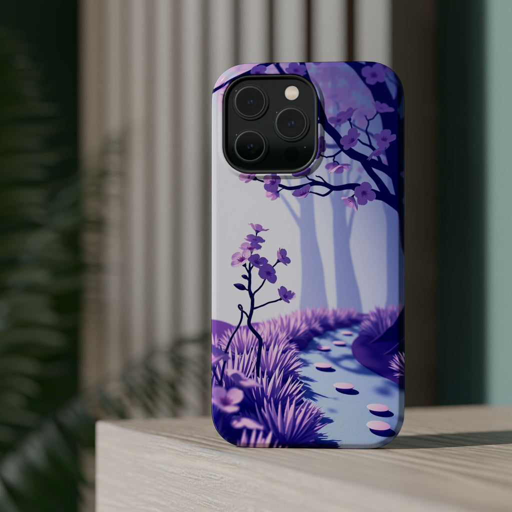 iPhone Blossom Trail Paper Cut Art Bold Modern Everyday Snap Case · iPhone Case