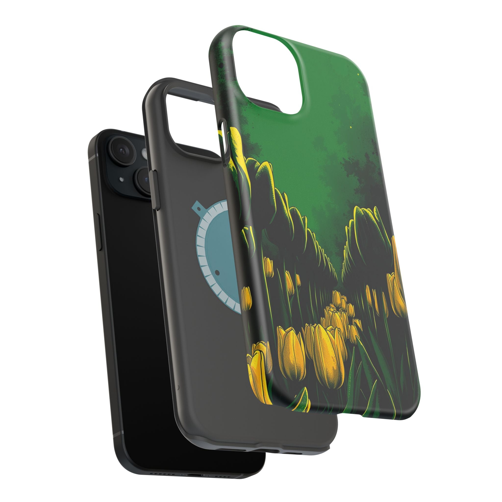 iPhone Tulip Row Emerald Green And Gold Slim Snap Case · iPhone Case