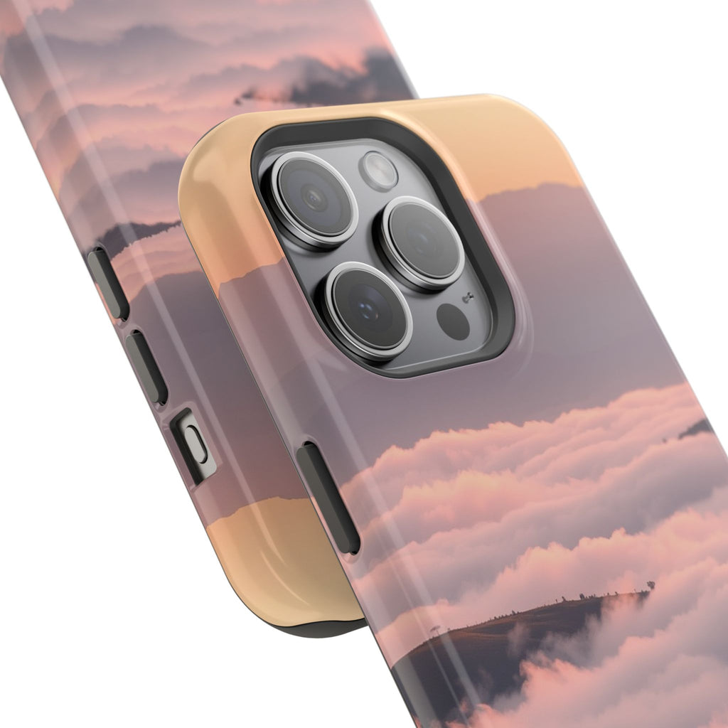 iPhone Fog Rolling Over Hills Grunge Distressed Soft iPhone Finish · iPhone Case