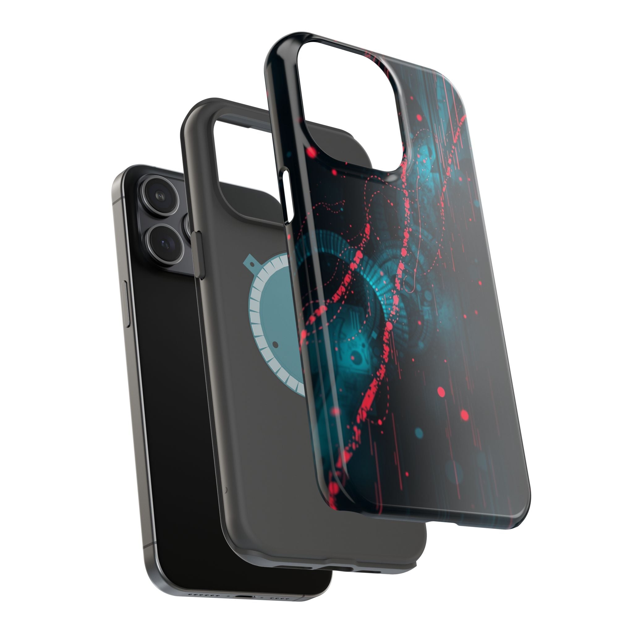 iPhone Digital Noise Cinematic Art Bold Modern Everyday Snap Case · iPhone Case