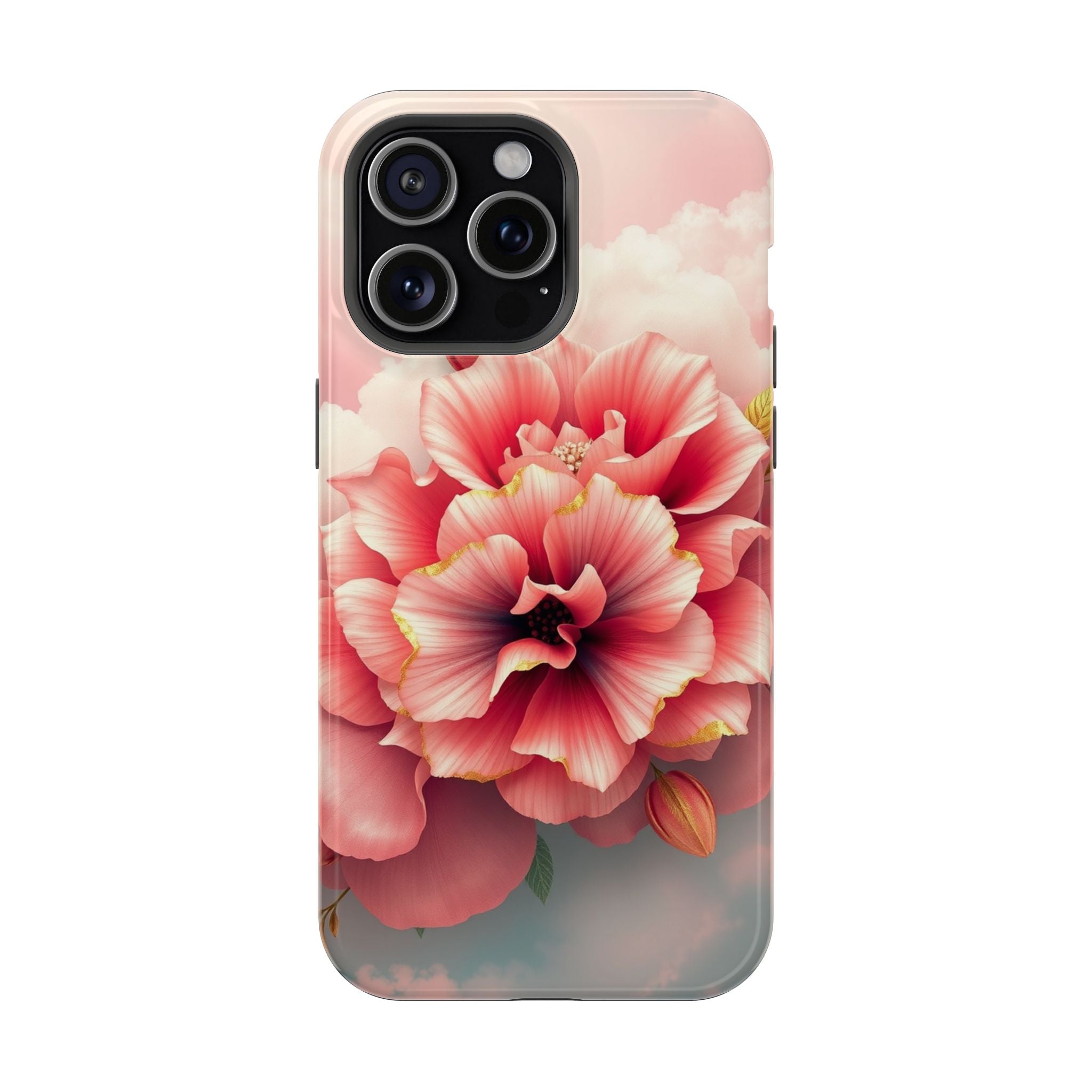 iPhone Pastel Floral Cloud Gold Foil Luxury Slim iPhone Everyday · iPhone Case