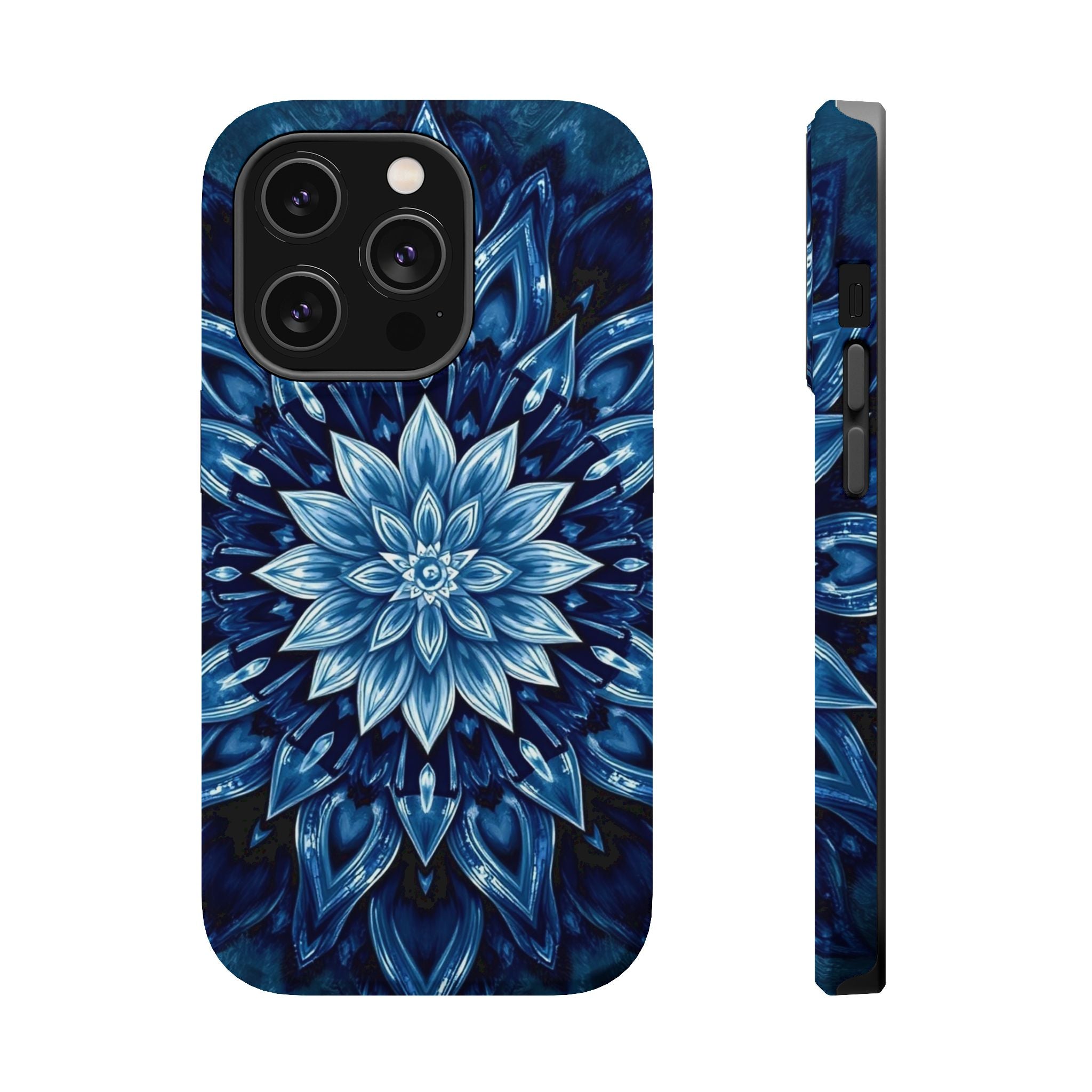 iPhone Floral Mandala Electric Art Bold Modern Everyday Snap Case · iPhone Case