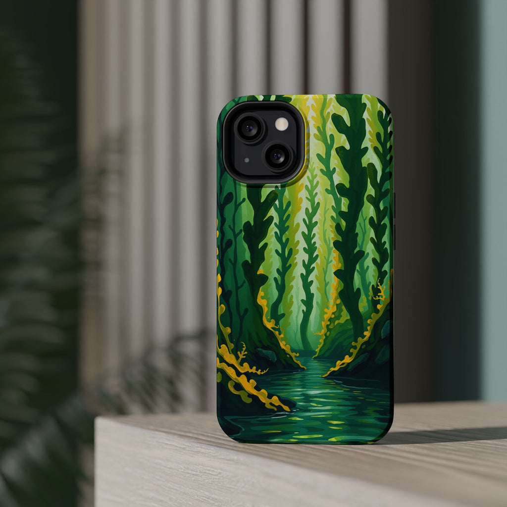 iPhone Kelp Forest Oil Painting Impressionist Slim iPhone Everyday · iPhone Case