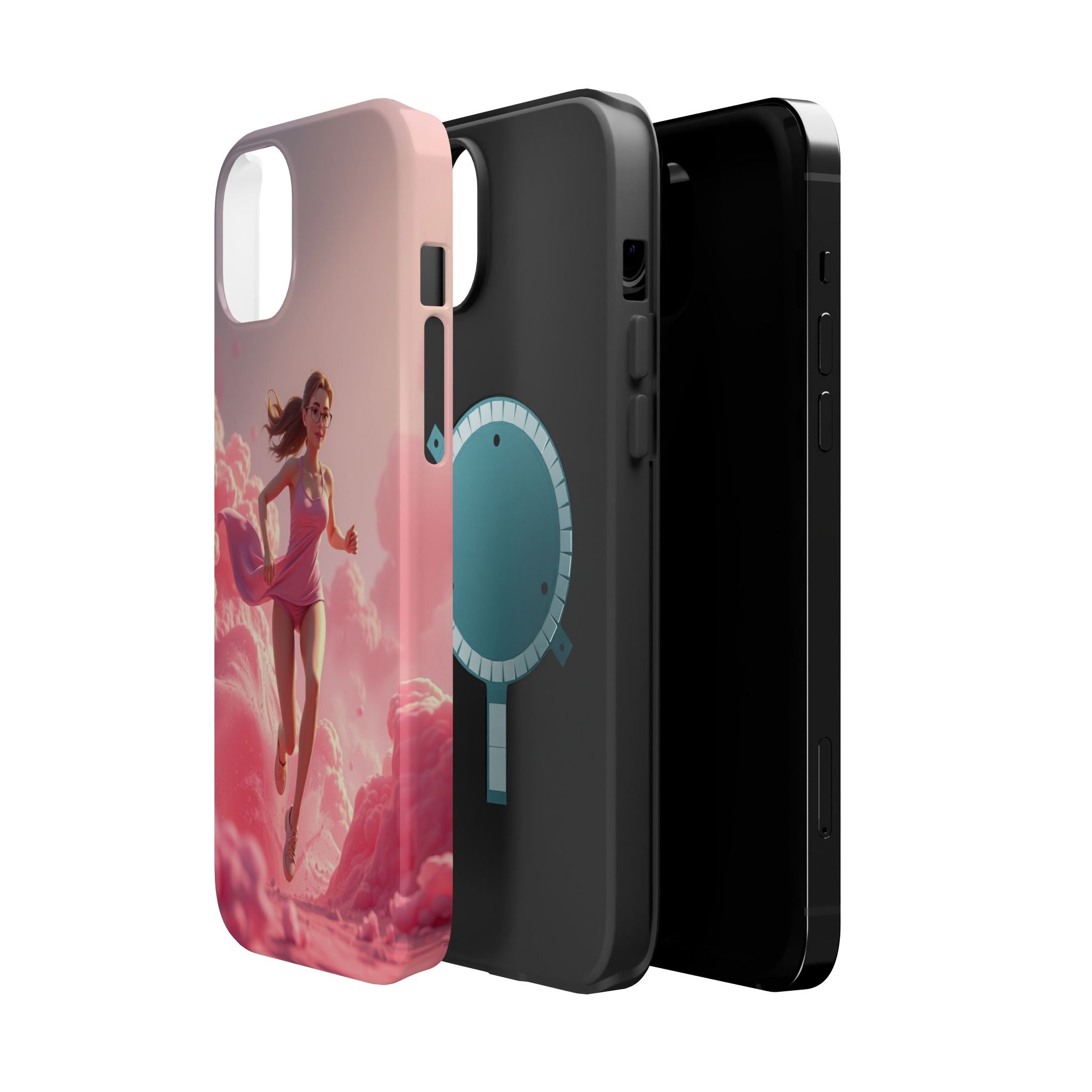 iPhone on Fumes 3D Digital Bold Modern Everyday Snap Case · iPhone Case