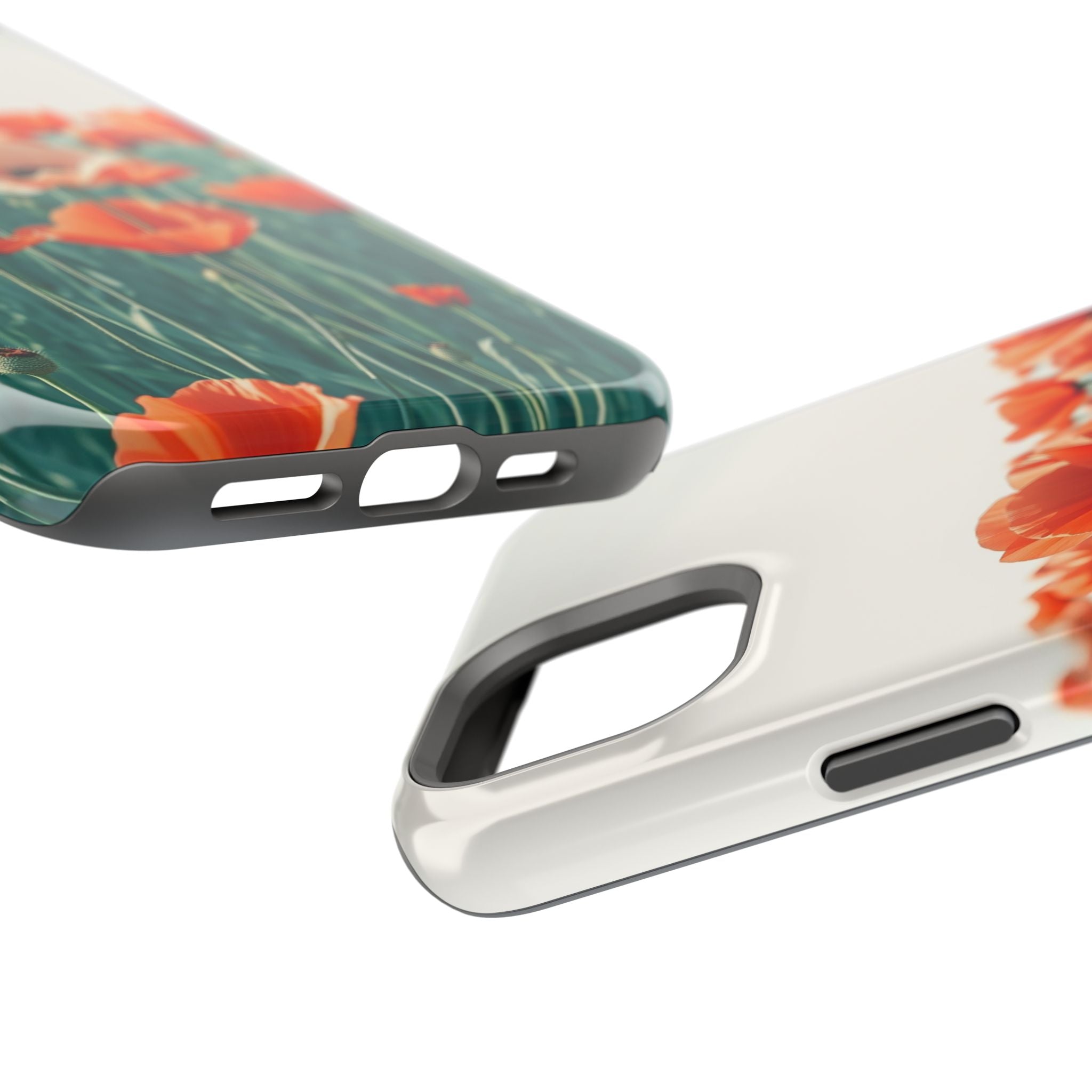 iPhone Mint And Blush Poppy Field 10 Slim Everyday Designer Case · iPhone Case
