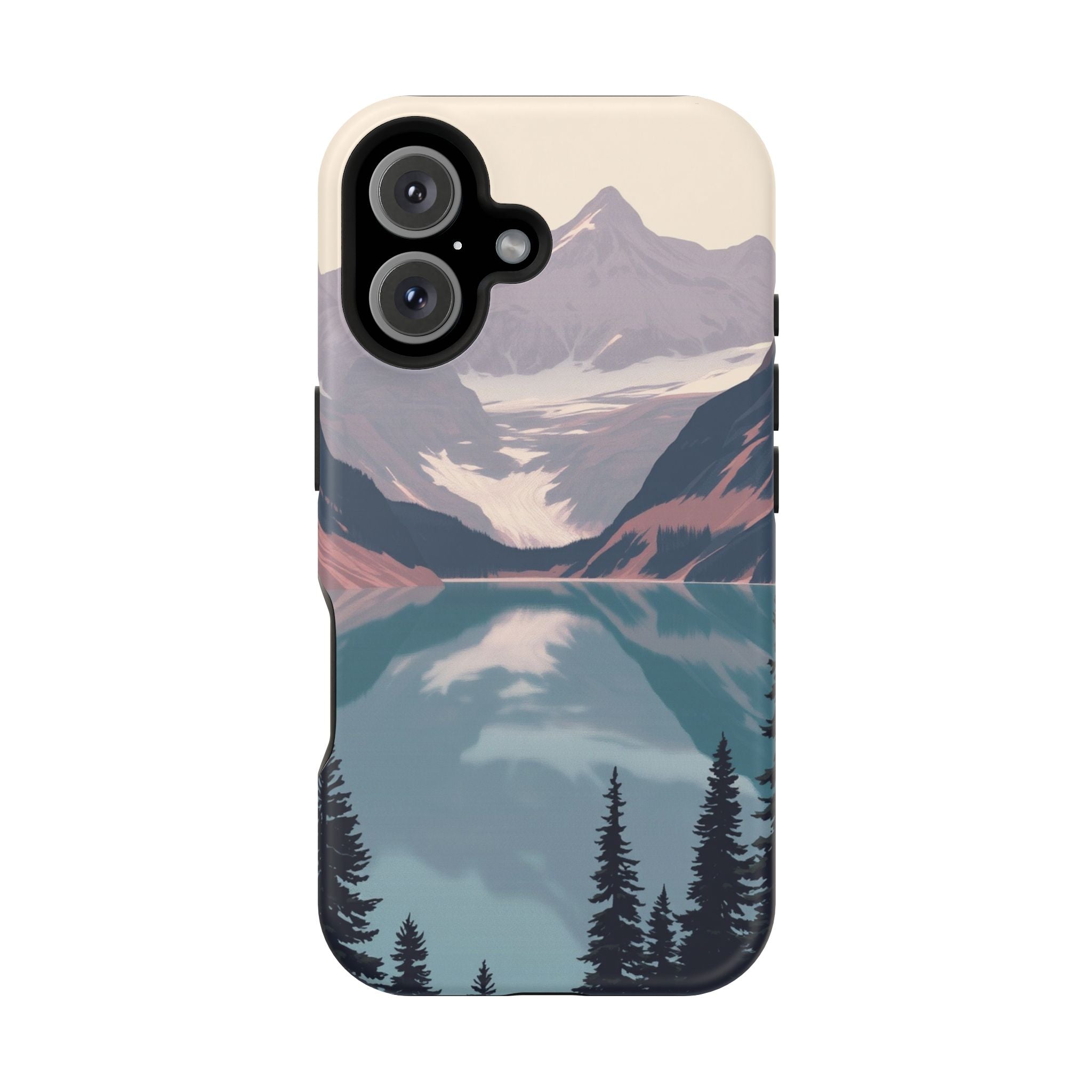 iPhone Rose Pink And Cream Glacier Lake Slim Everyday iPhone 18 · iPhone Case