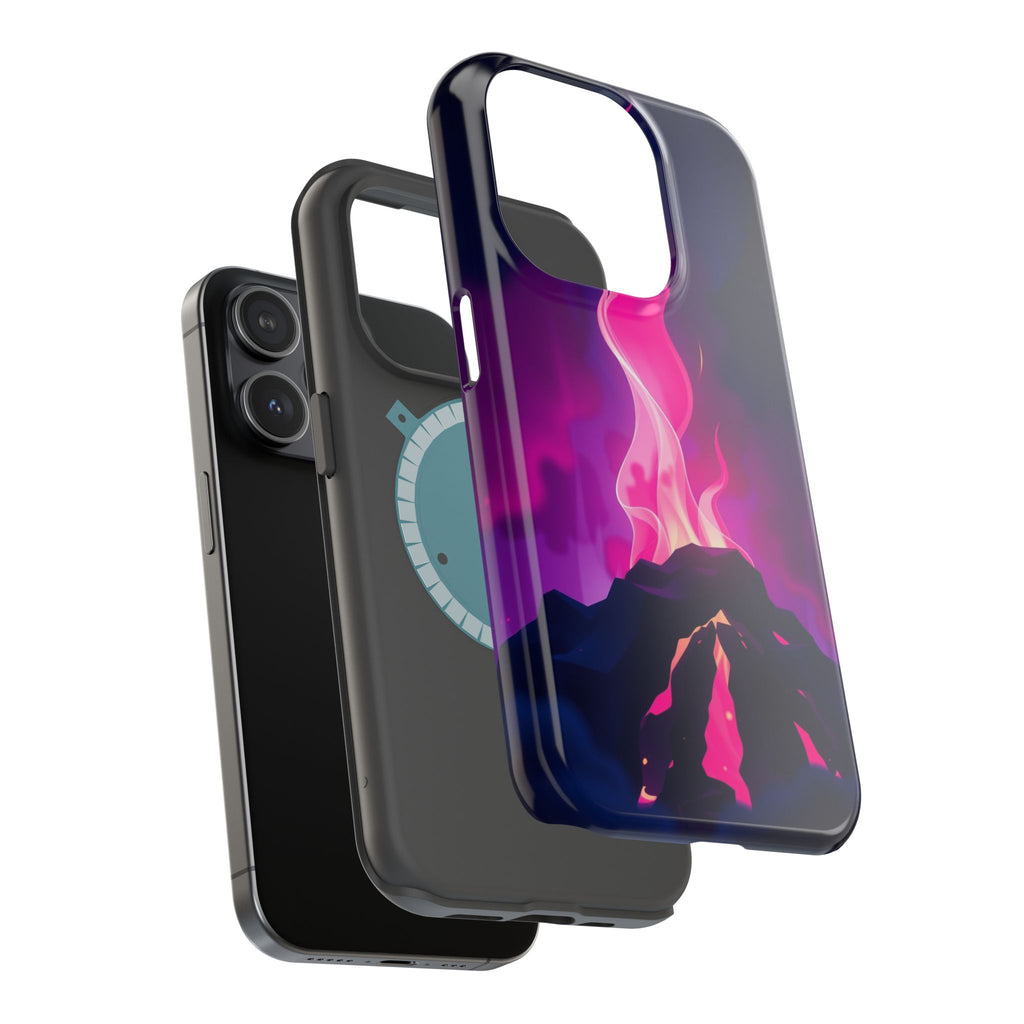 iPhone Cyan And Magenta Wildfire Glow Slim Everyday Designer Case · iPhone Case