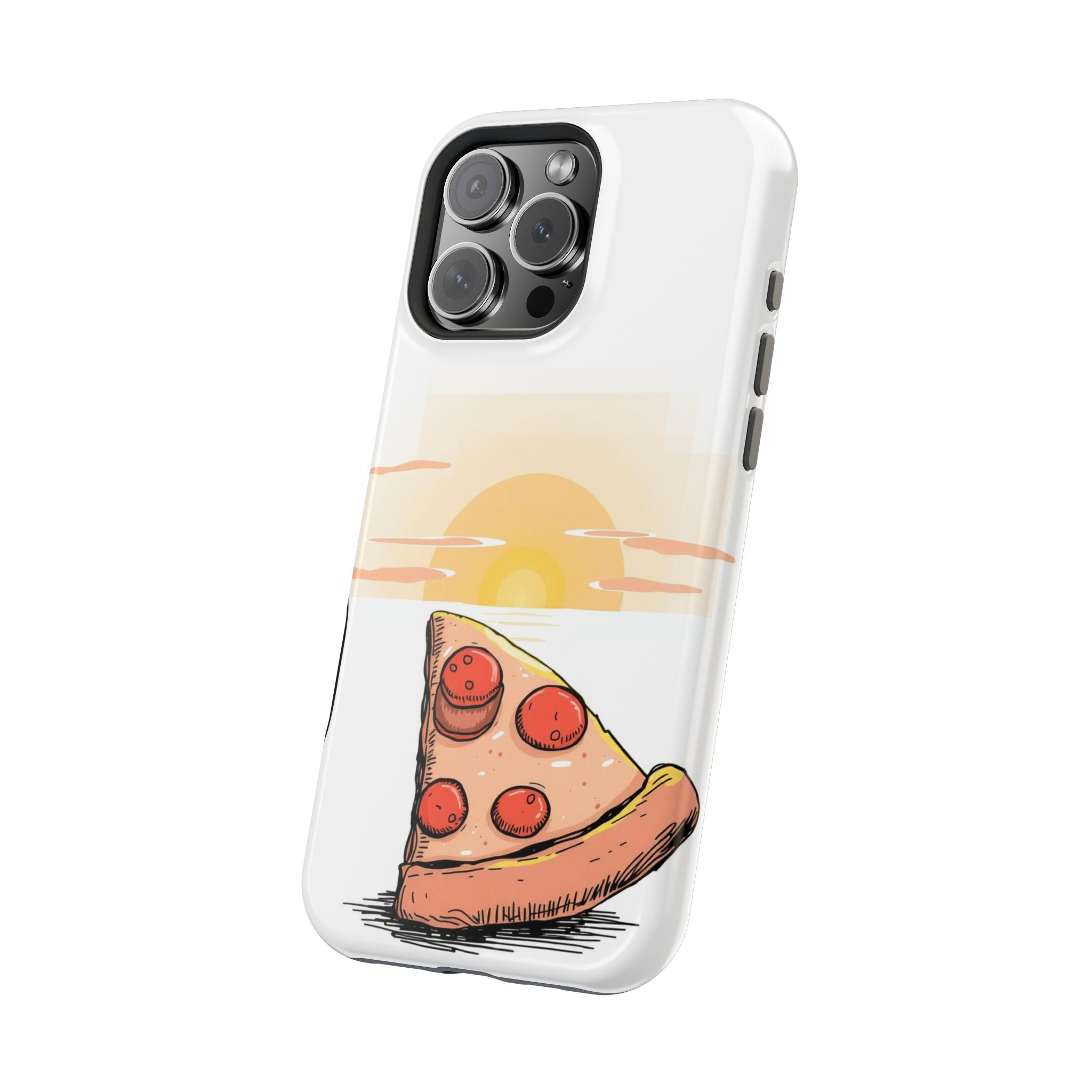 iPhone Earthy Pizza Slice Sunset Design Slim Everyday Designer Case · iPhone Cas