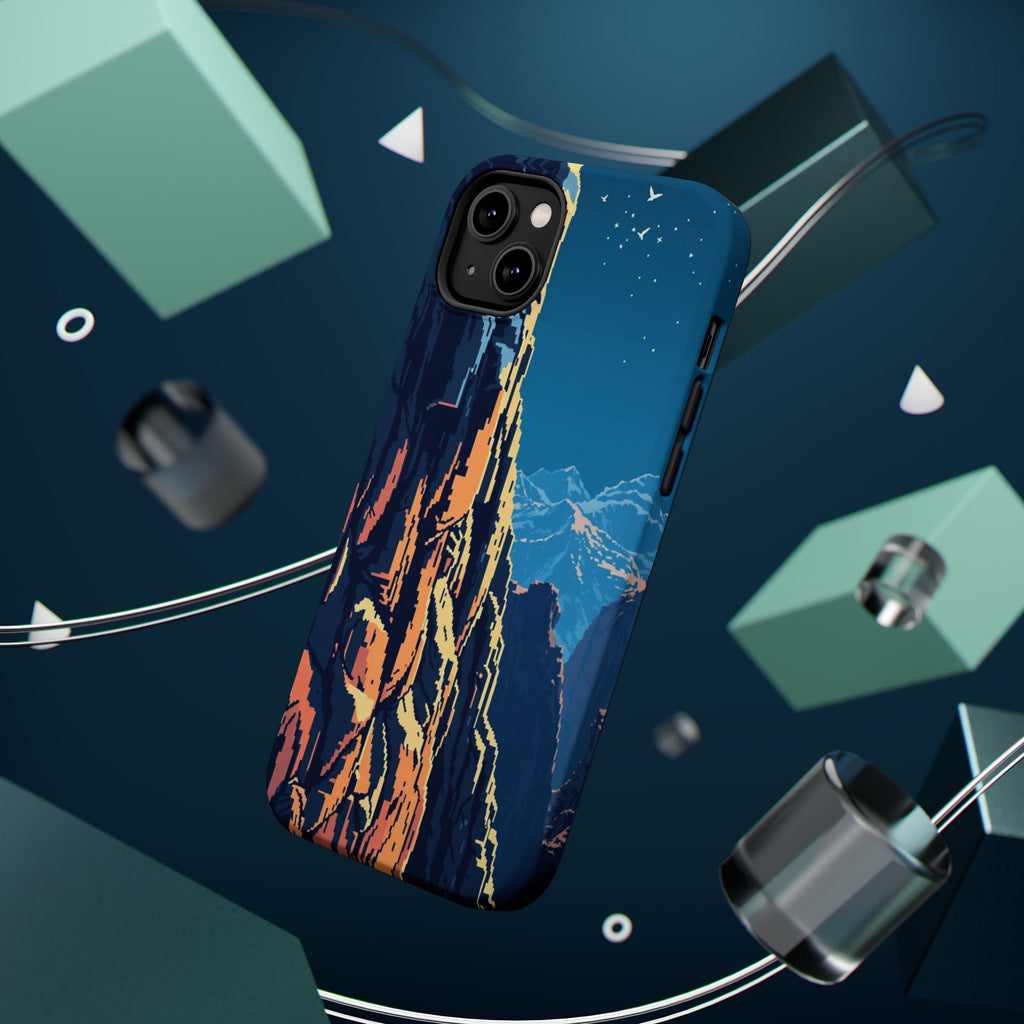 iPhone Midnight Blue And Silver Canyon Wall Slim iPhone Everyday · iPhone Case