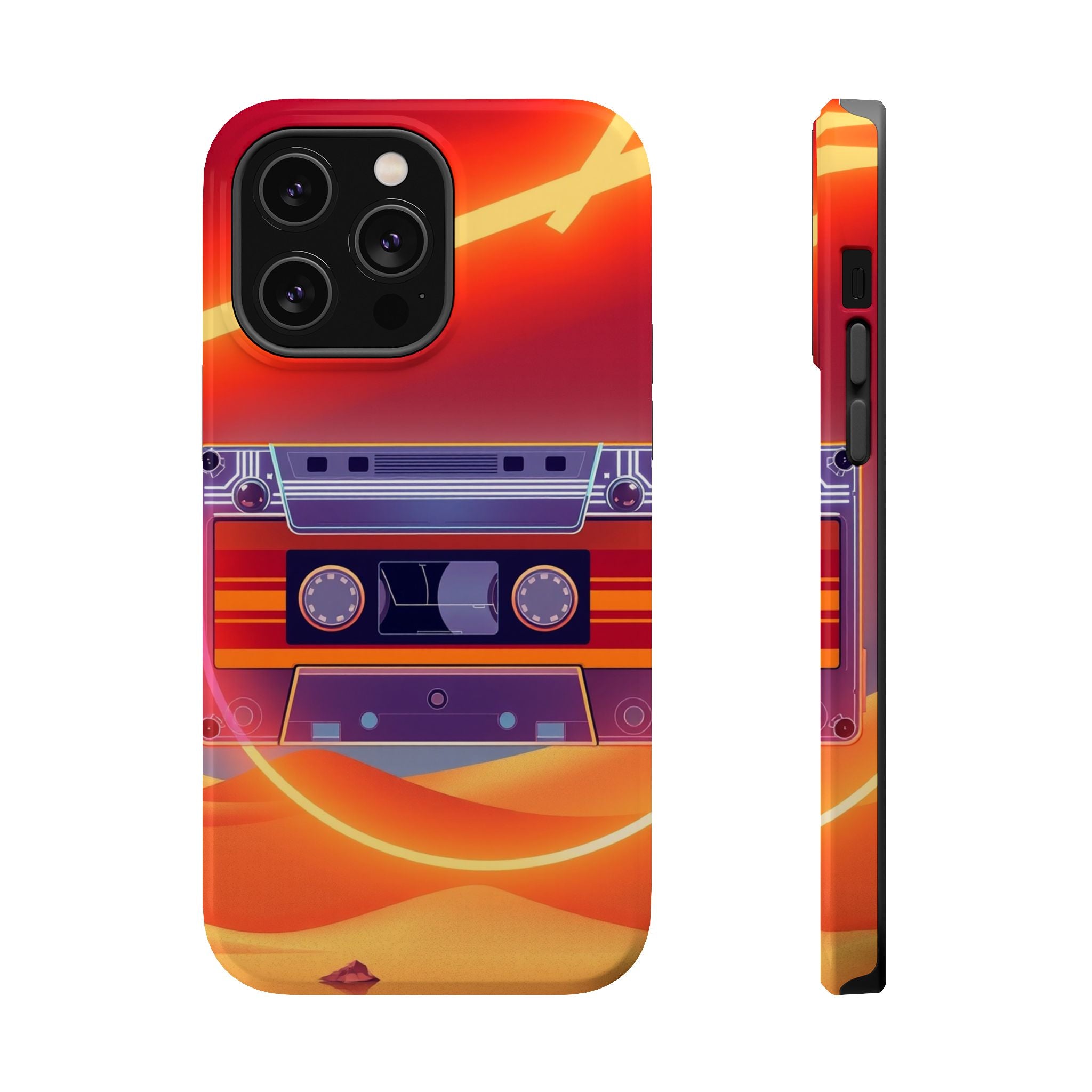 iPhone Cassette Tape Rewind Bold Art Slim Everyday Designer Case · iPhone Case