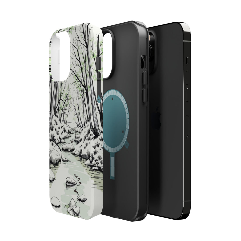 iPhone Sage And Ivory Spring Creek Bold Modern Everyday Snap Case · iPhone Case
