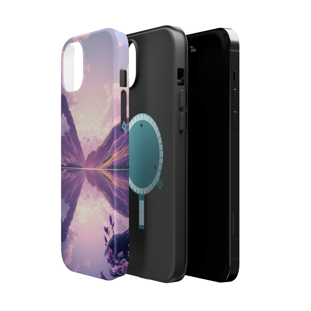 iPhone Lavender And Pearl Fjord Reflection Slim iPhone Everyday · iPhone Case