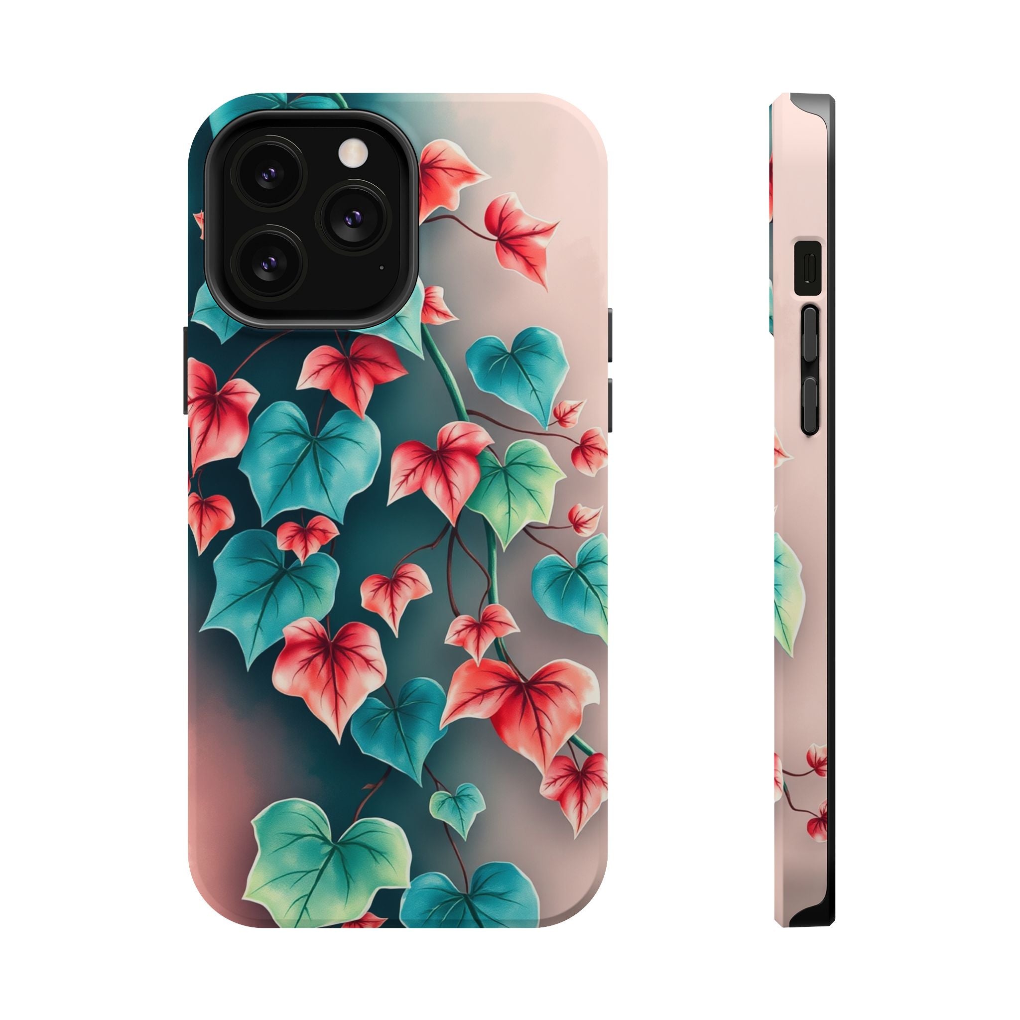 iPhone Art Nouveau Vine Teal And Coral Slim Snap Case · iPhone Case