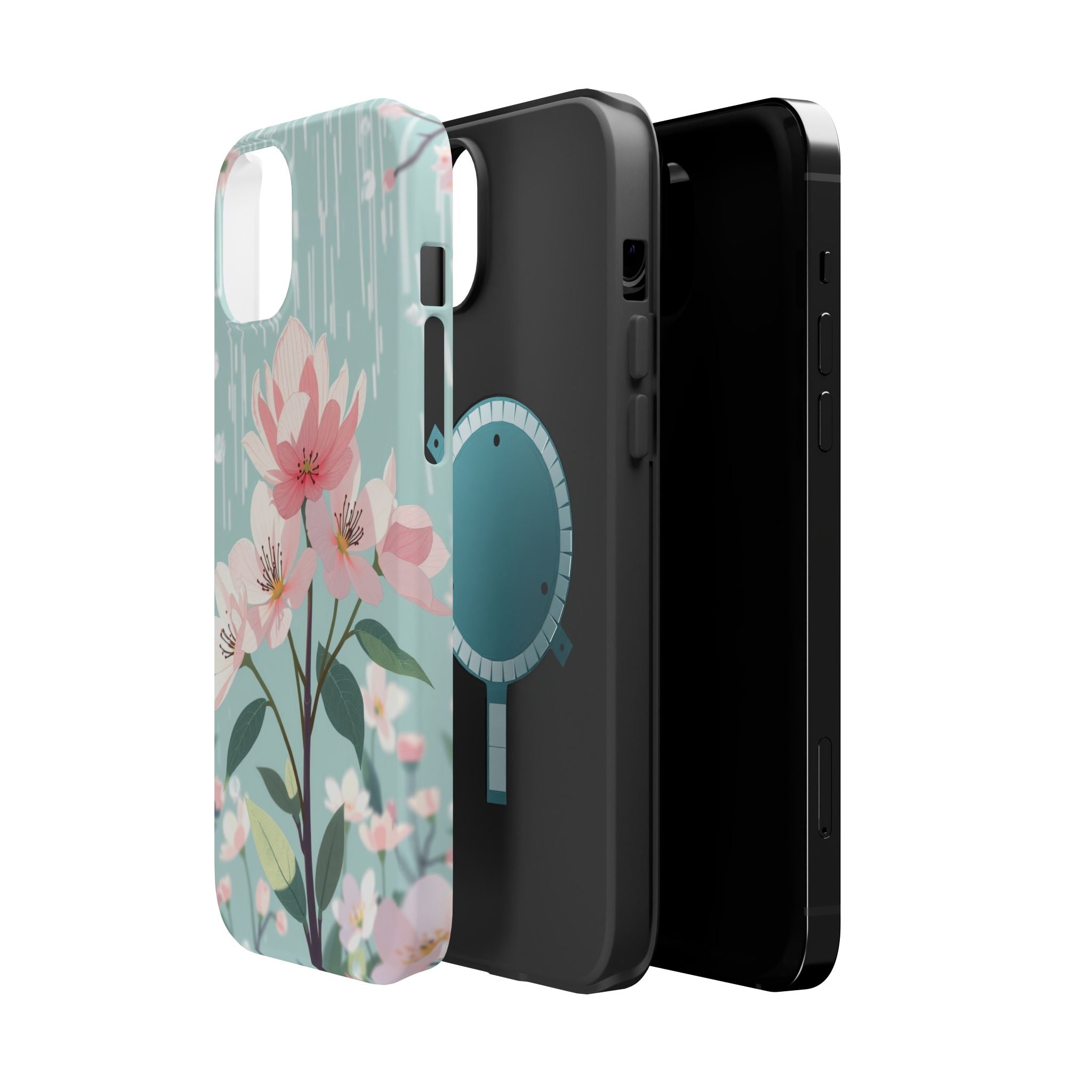iPhone Mint And Blush Spring Shower Bloom Slim iPhone Everyday Designer · iPhone