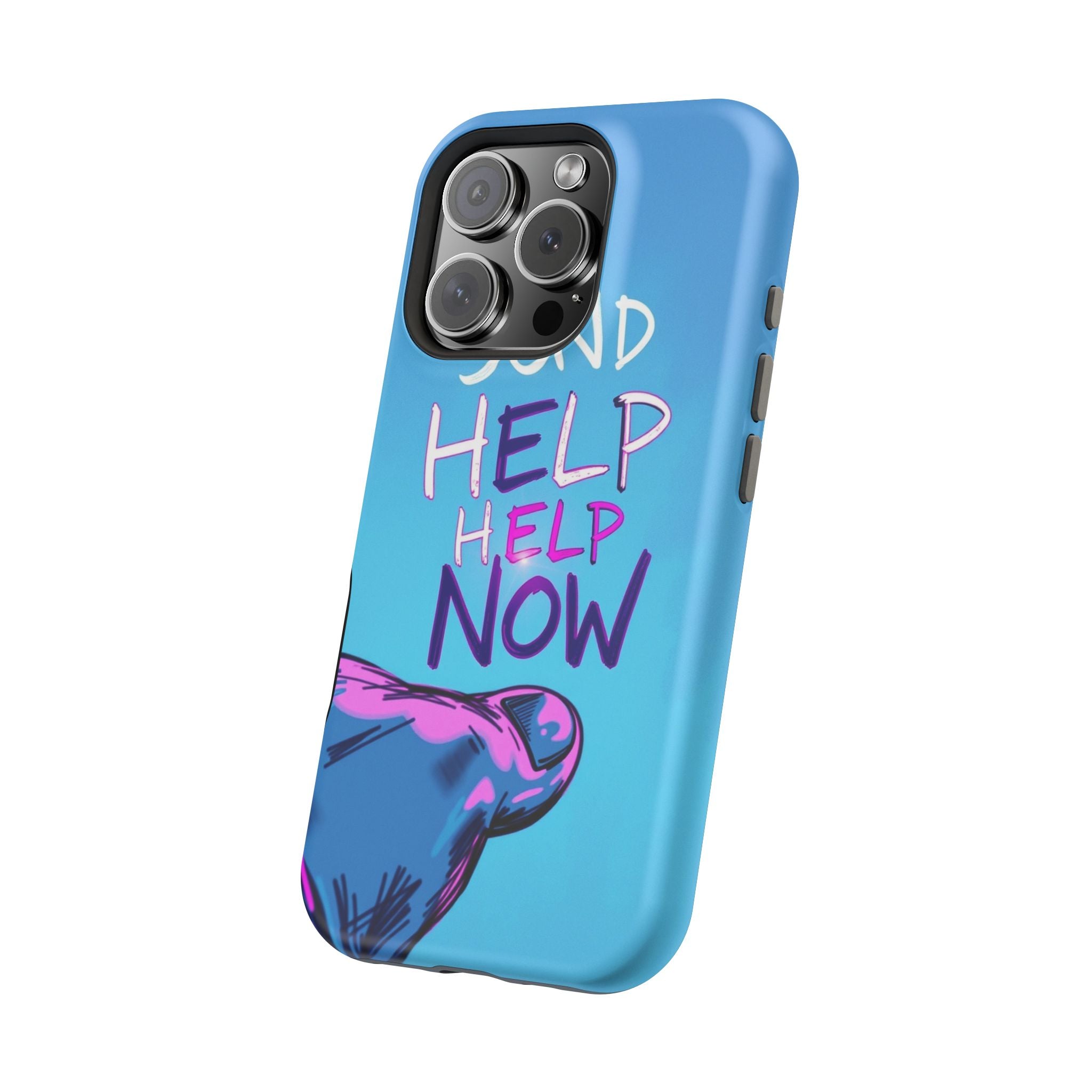 iPhone Radiant Send Help Now Design Slim Everyday Designer Case · iPhone Case
